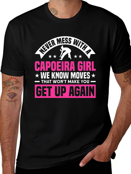 Camiseta Negra Capoeira Girl