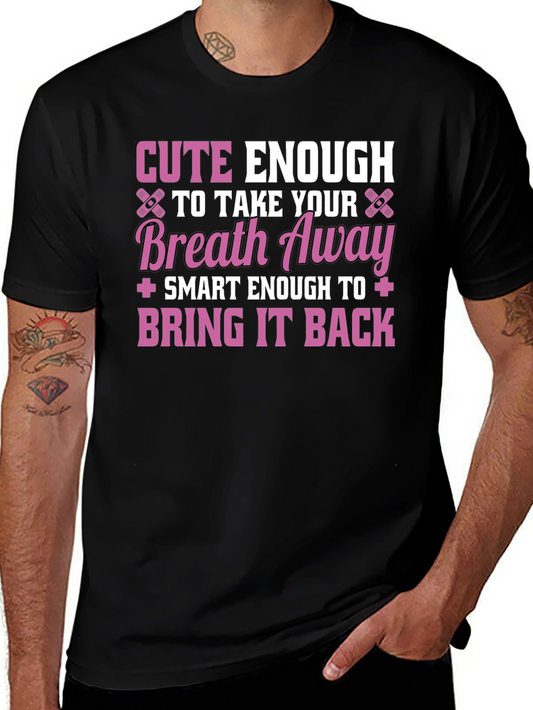 Camiseta Negra: Cute Enough to Take Your Breath Away