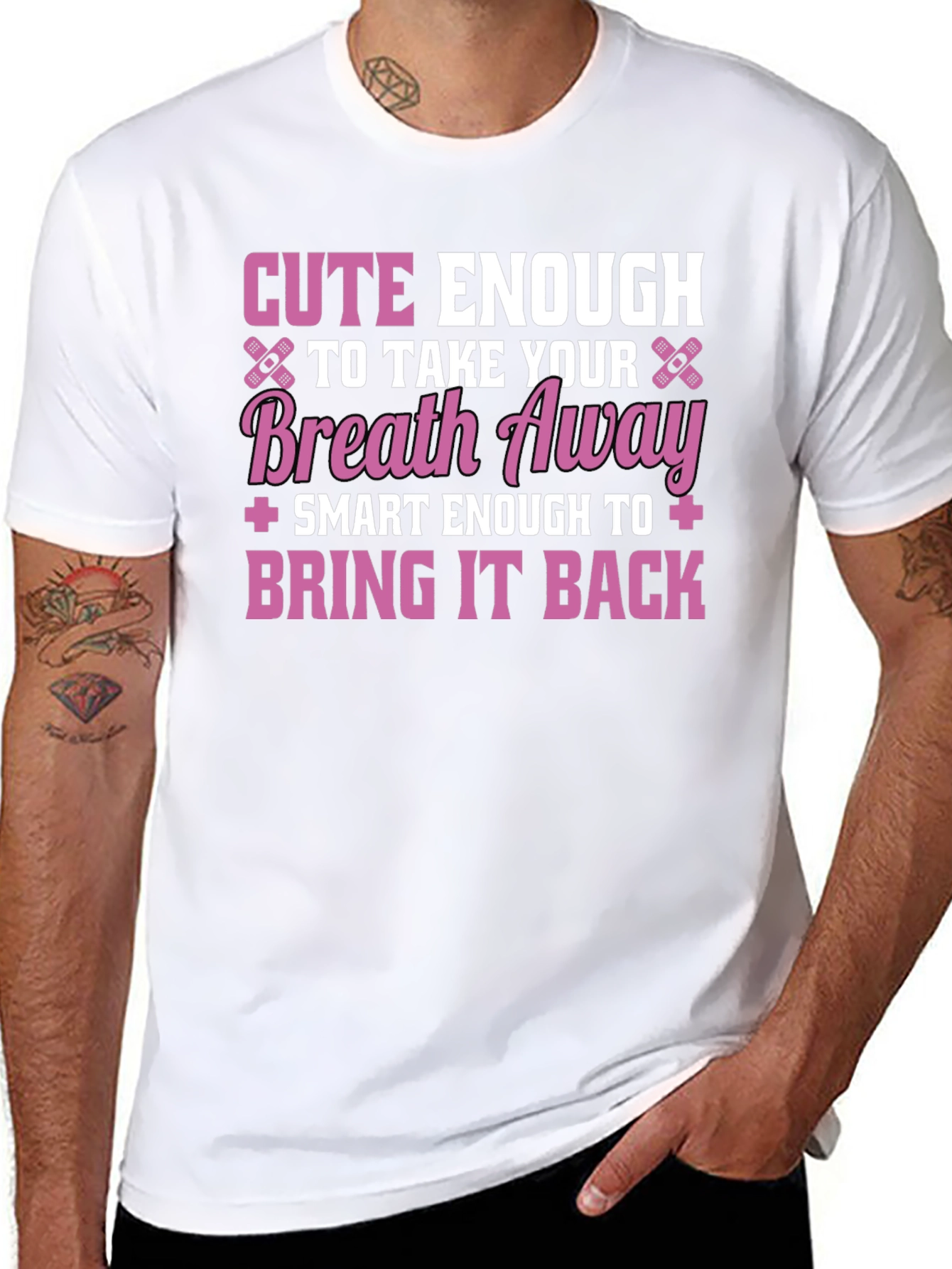 Camiseta Negra: Cute Enough to Take Your Breath Away