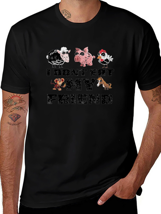 Camiseta Vegana: No Me Como a Mis Amigos
