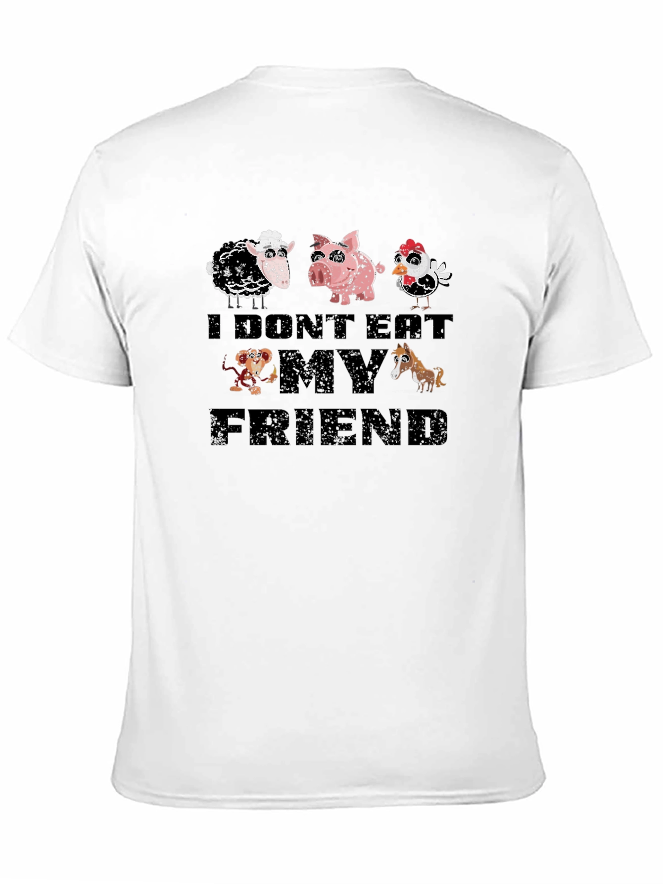 Camiseta Vegana: No Me Como a Mis Amigos