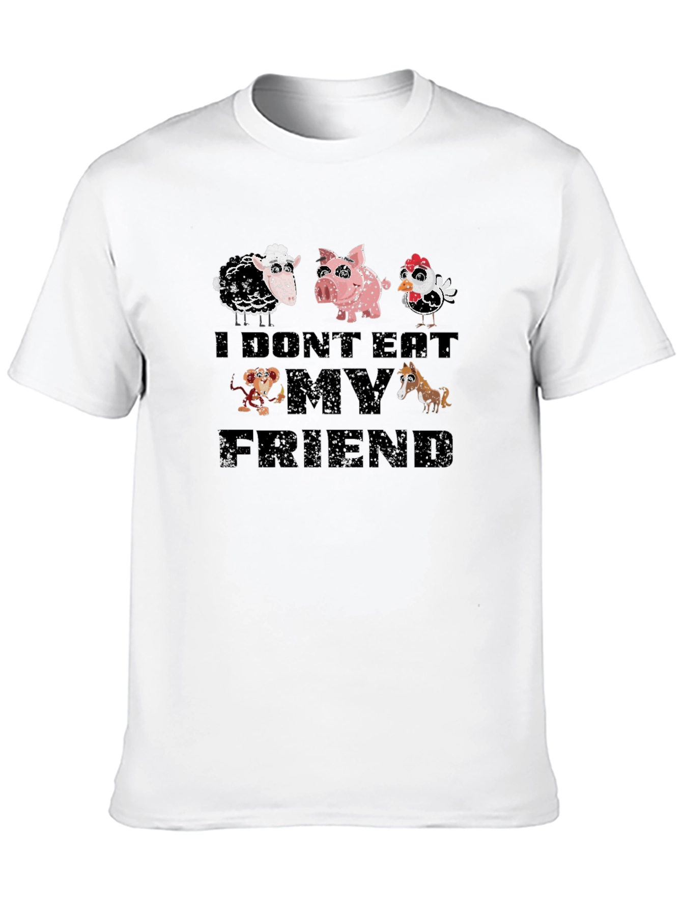 Camiseta Vegana: No Me Como a Mis Amigos