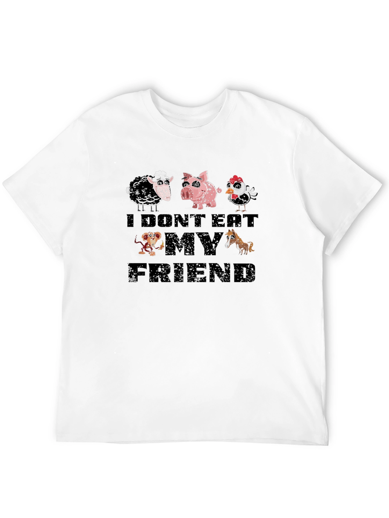 Camiseta Vegana: No Me Como a Mis Amigos