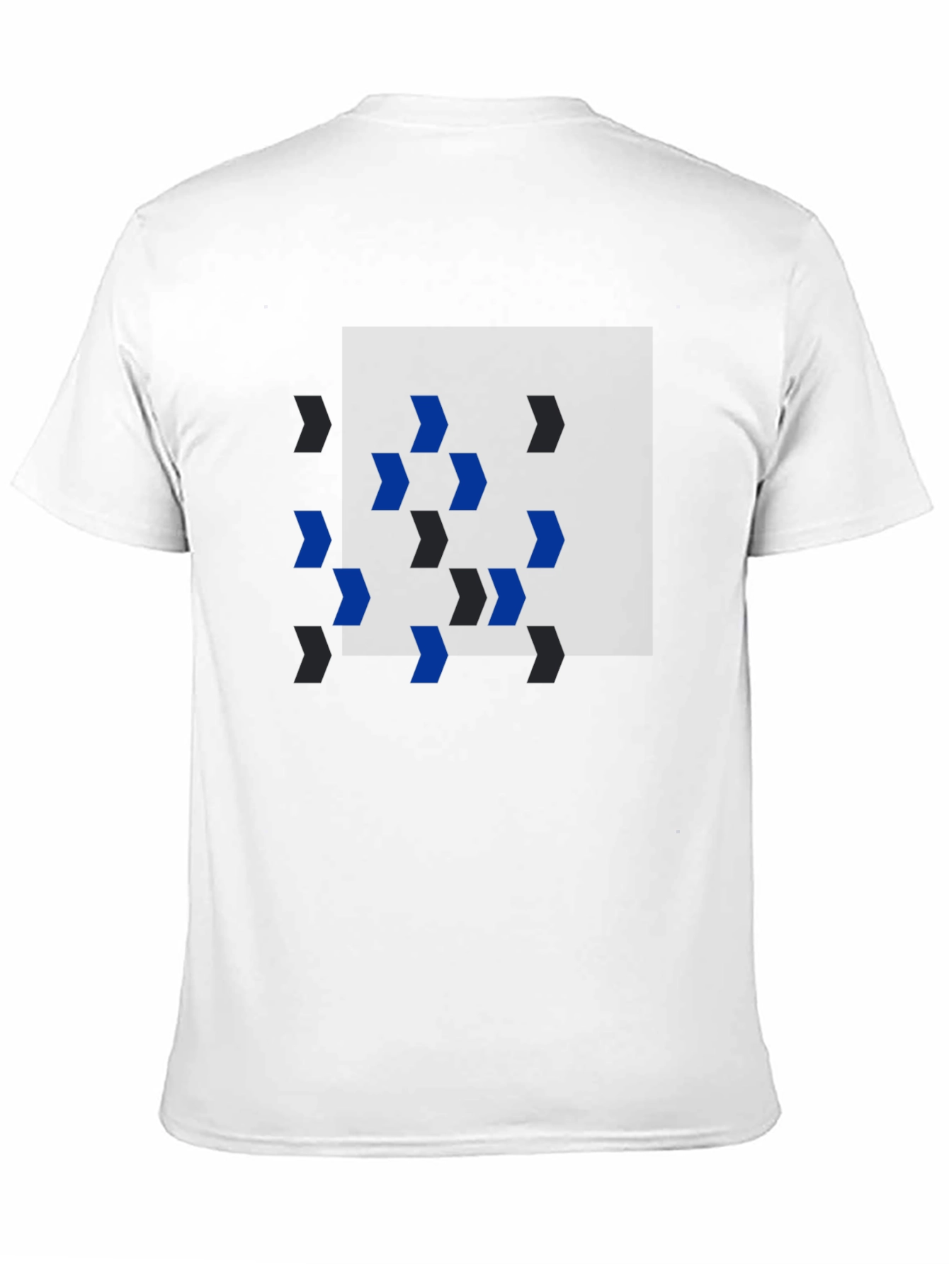 Camiseta Negra con Diseño Abstracto de Flechas