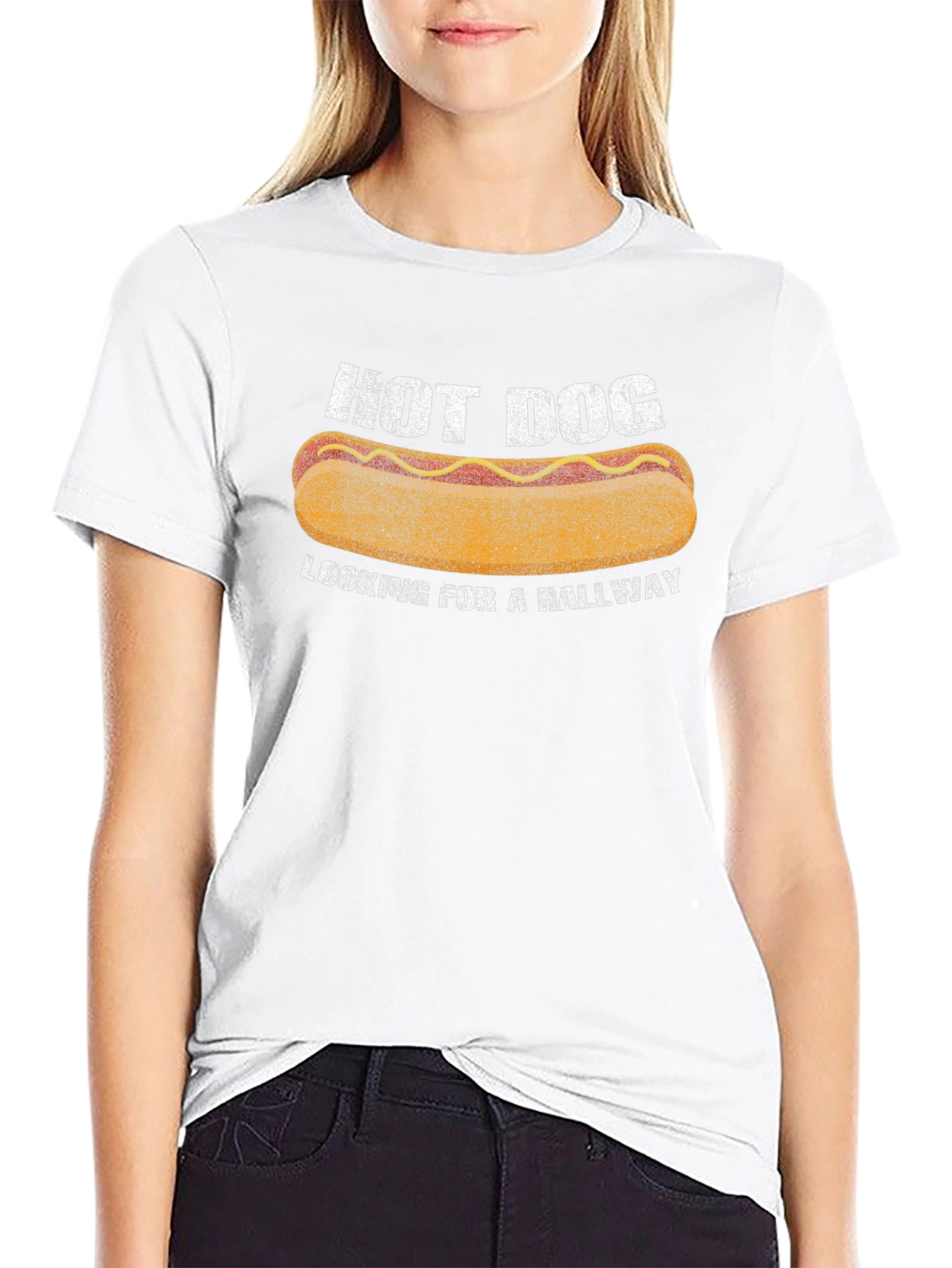 Camiseta Hot Dog Hallway - Humor Casual
