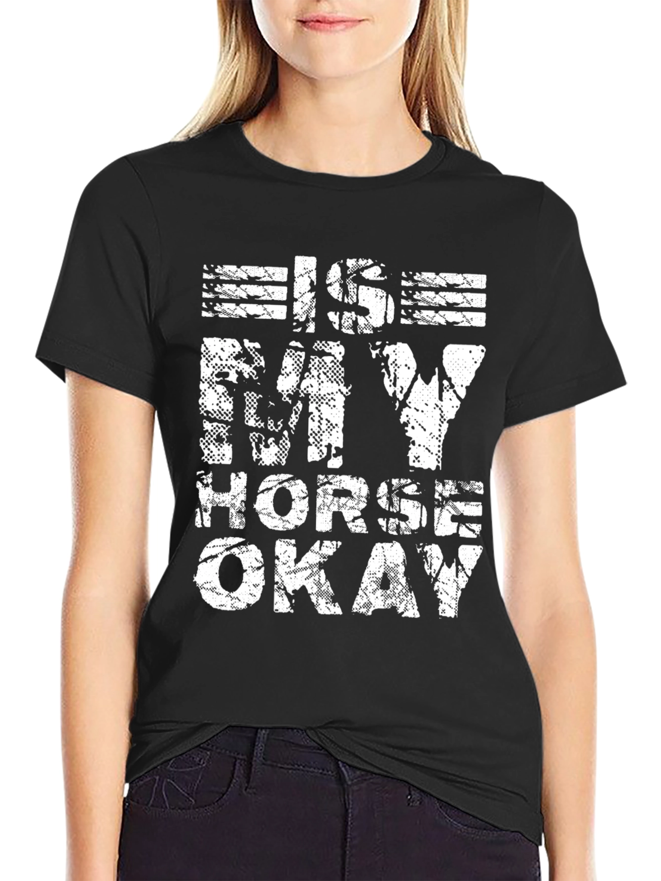 Camiseta Negra: ¿Está Bien Mi Caballo?