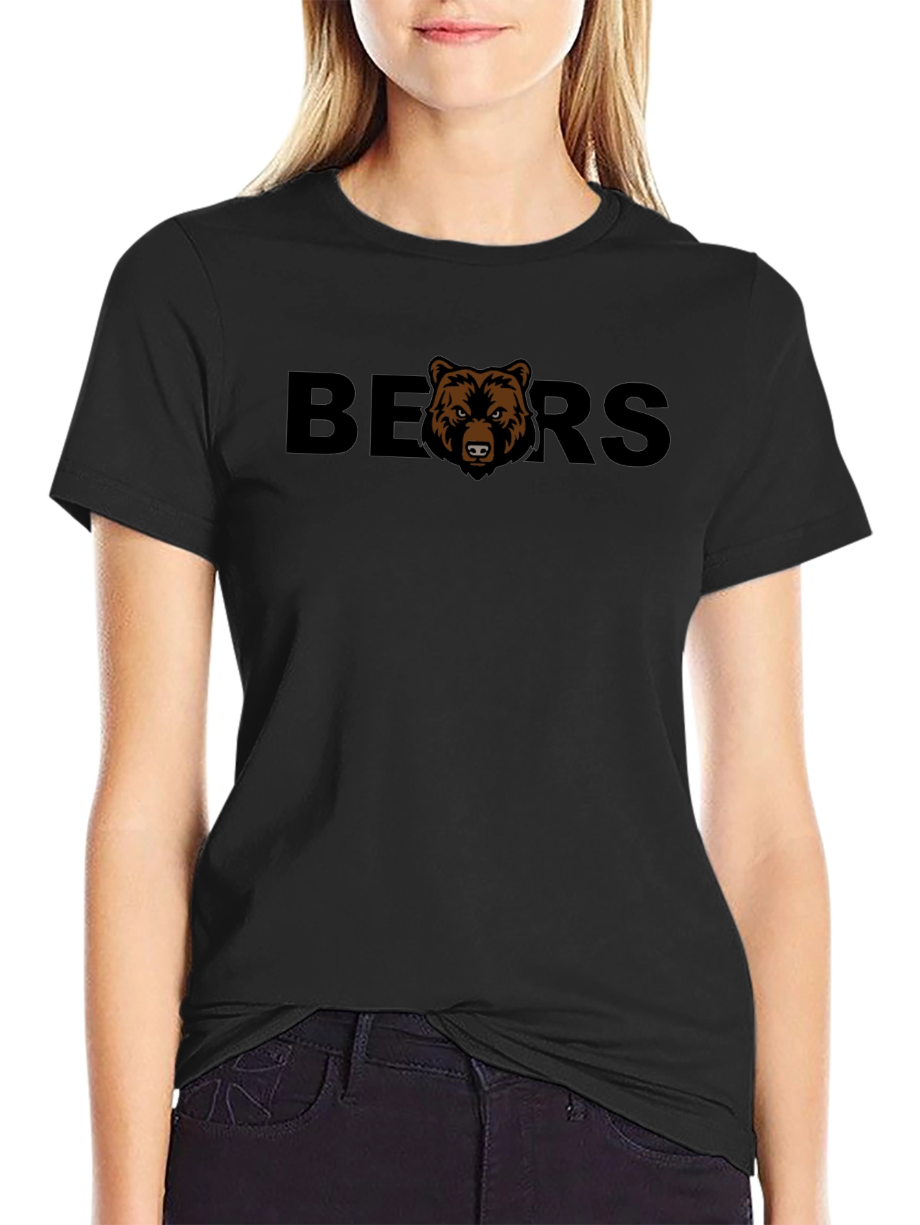 Camiseta Negra Bears para Hombre