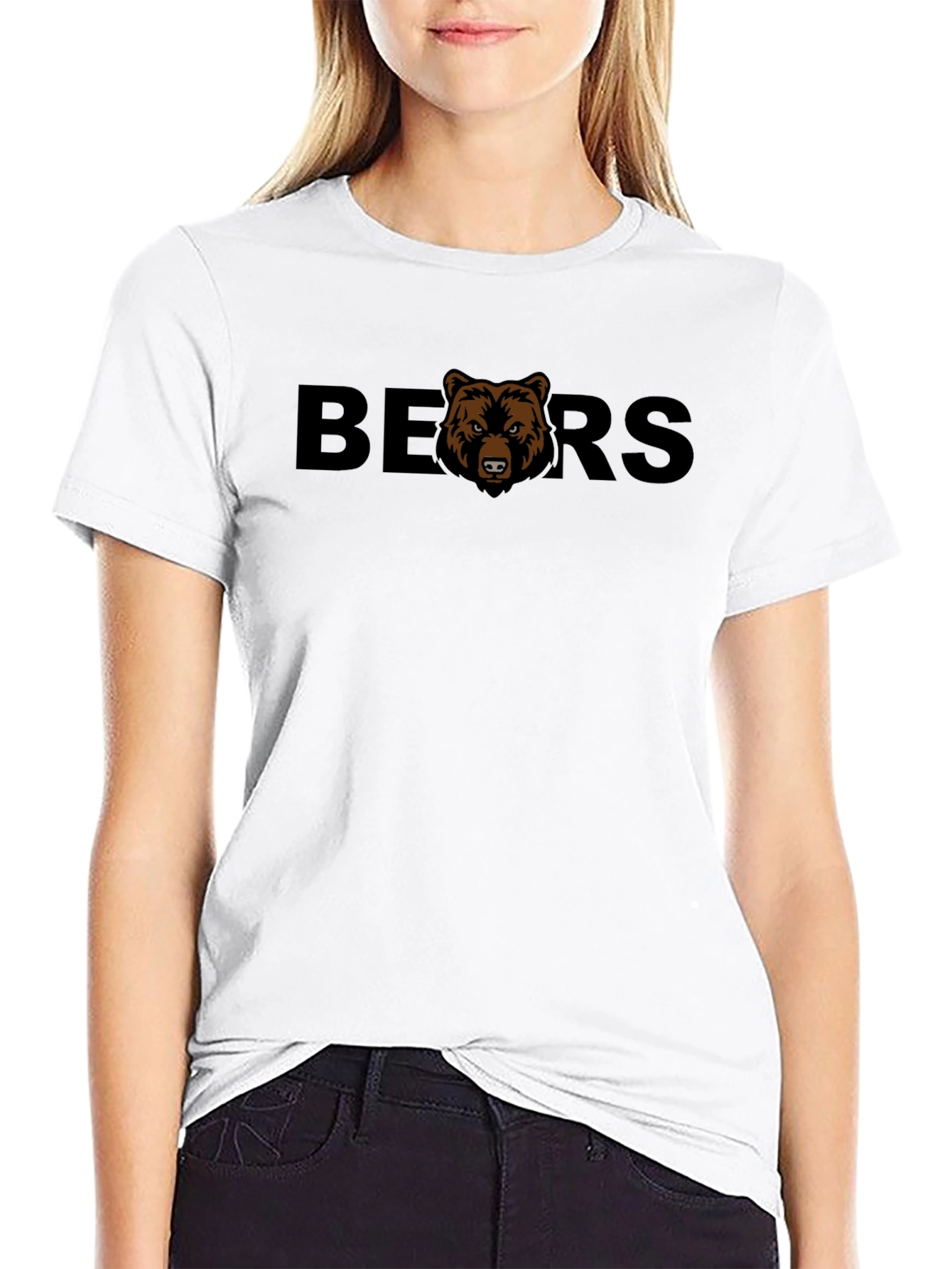 Camiseta Negra Bears para Hombre