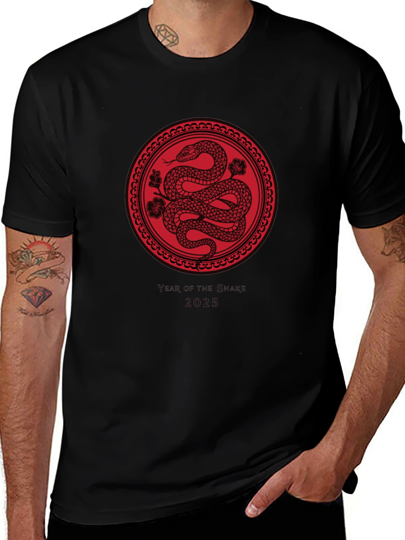 Camiseta Negra Año de la Serpiente 2025