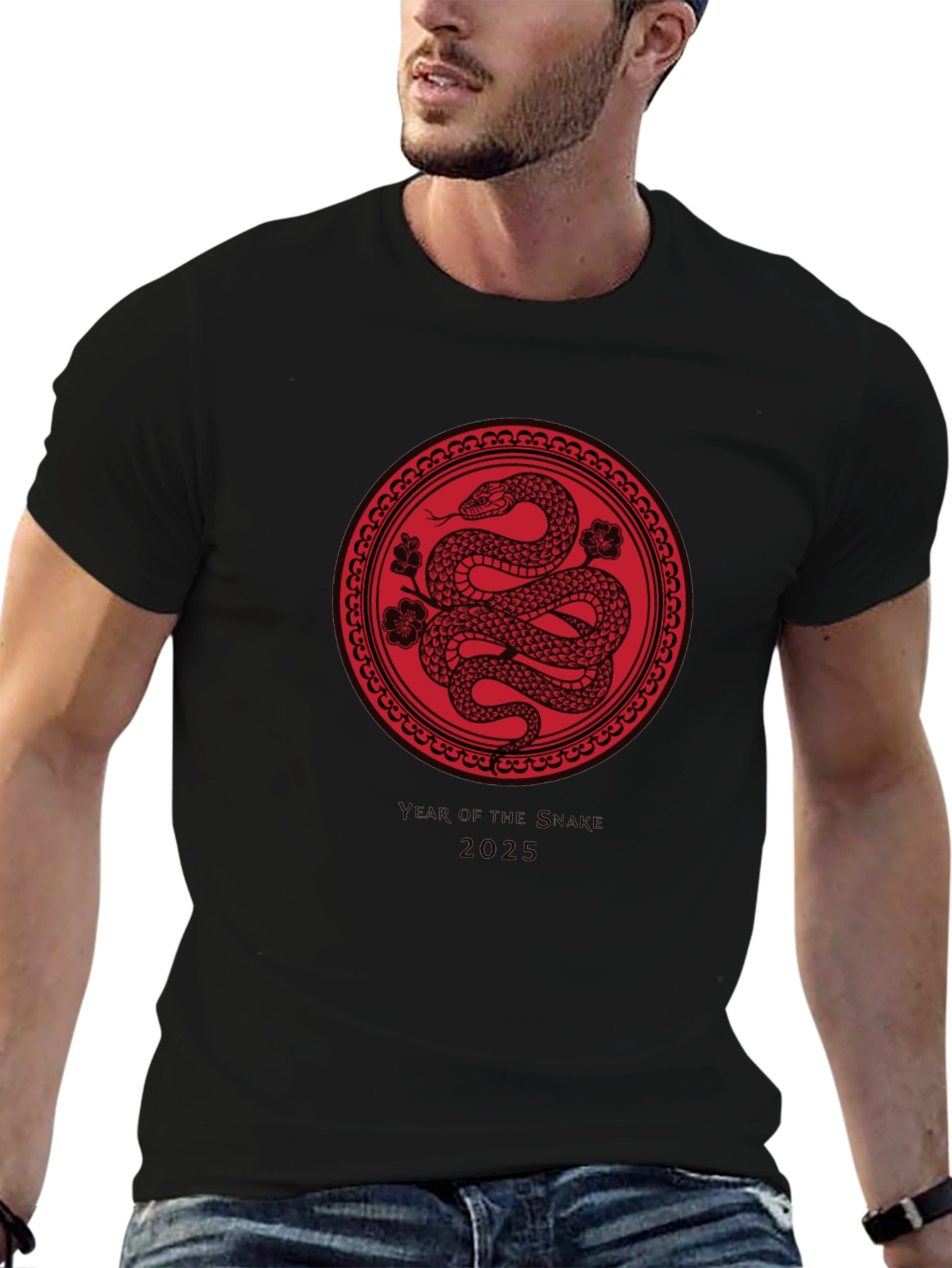 Camiseta Negra Año de la Serpiente 2025