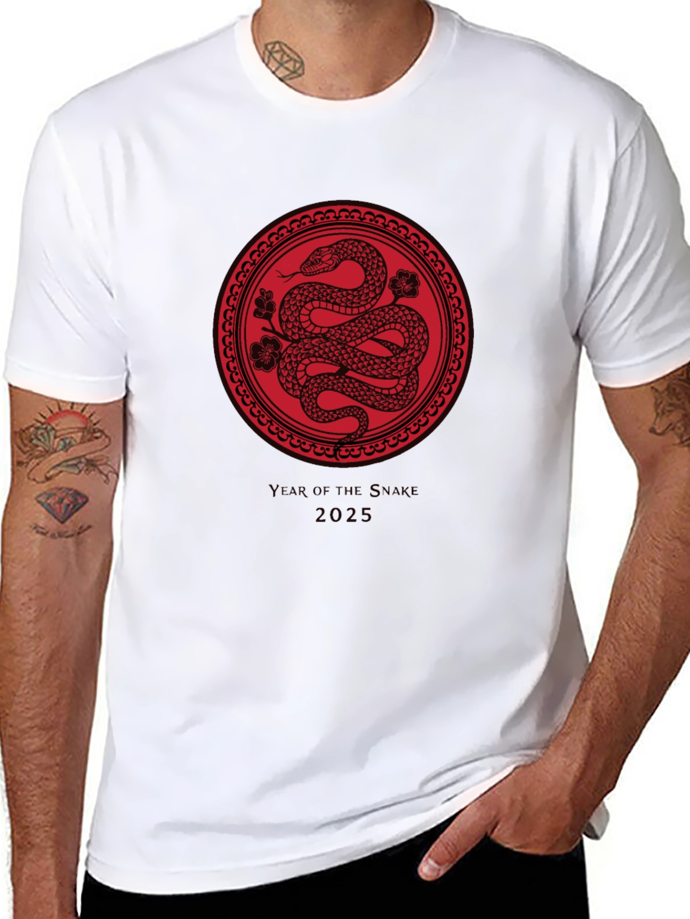 Camiseta Negra Año de la Serpiente 2025