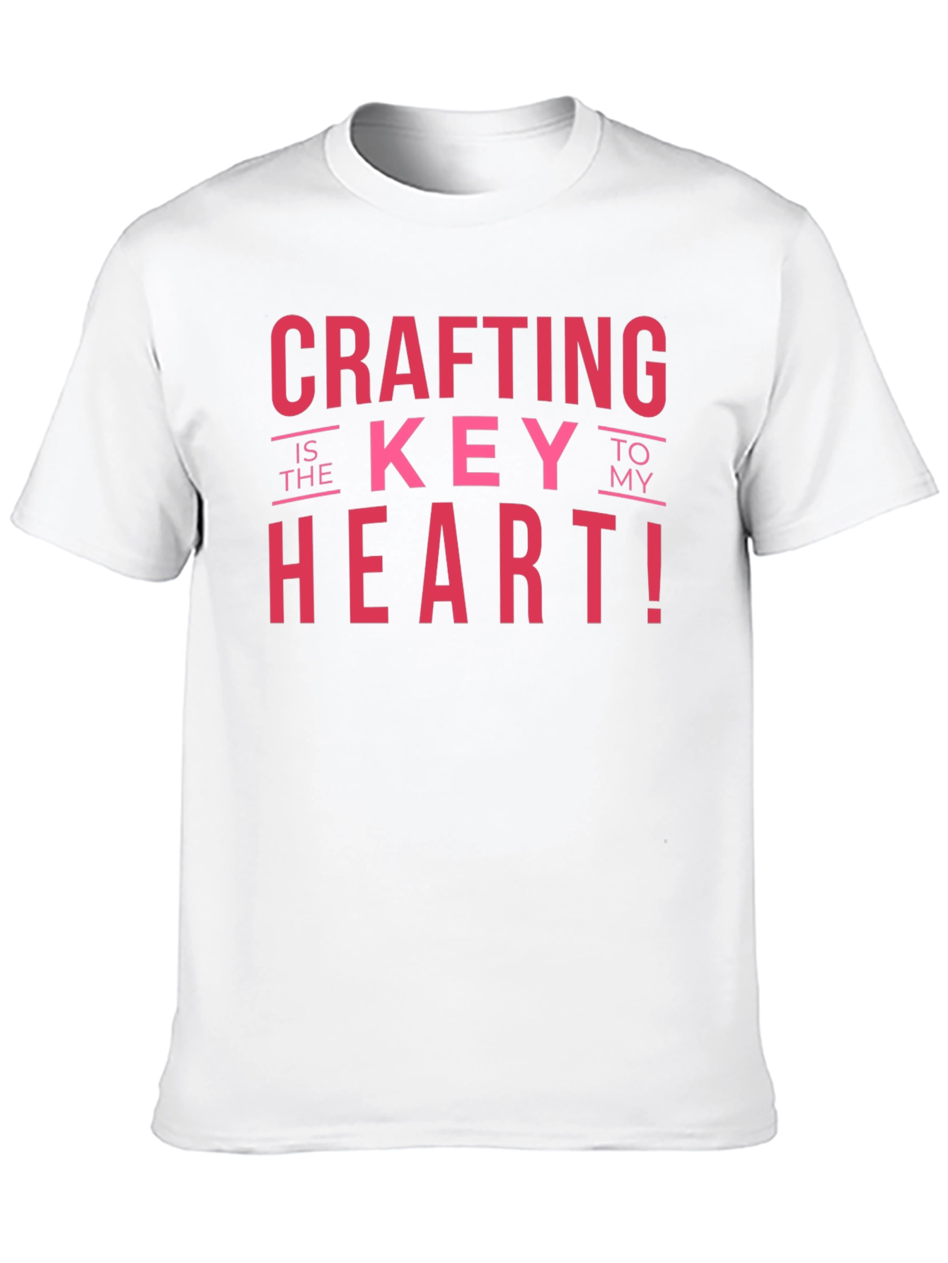 Camiseta Negra: Crafting is the Key to my Heart