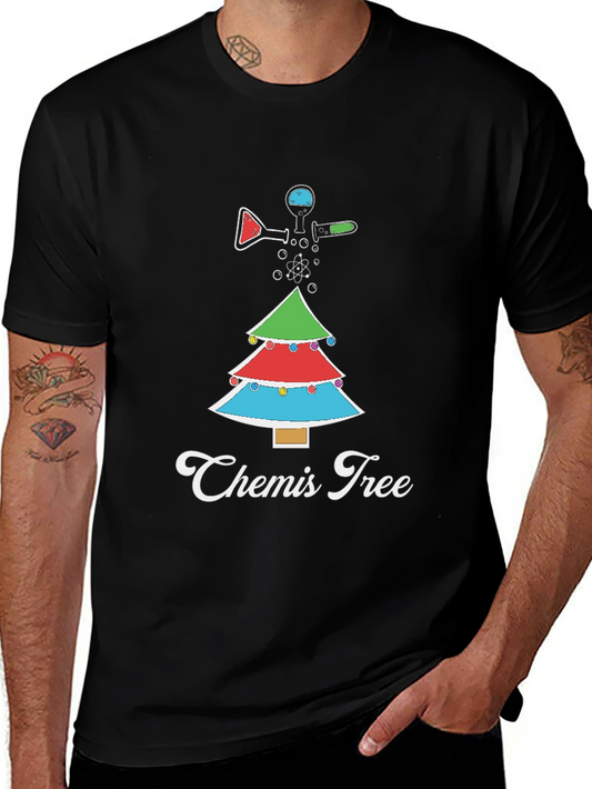 Camiseta Navideña Química Chemis Tree