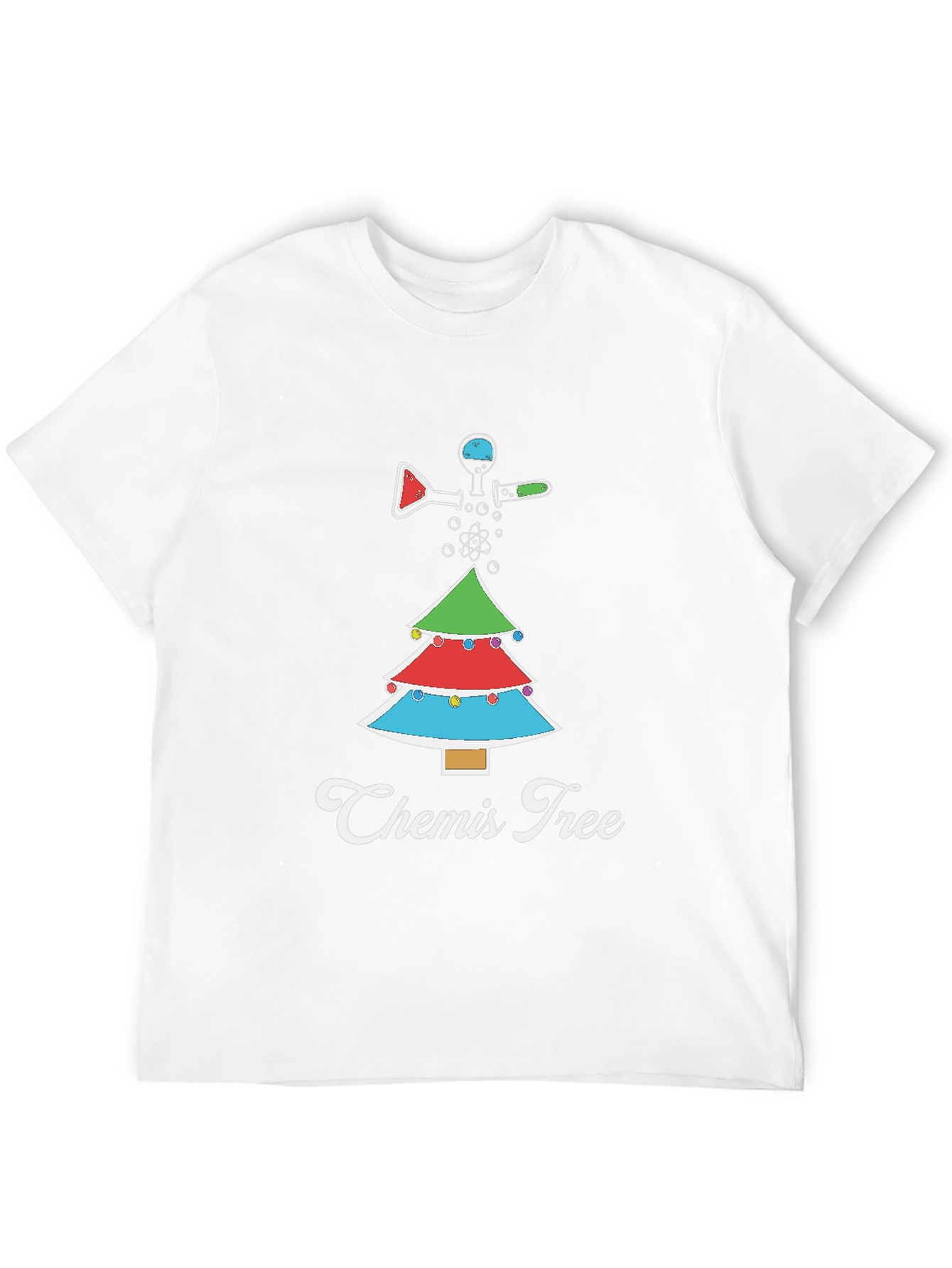 Camiseta Navideña Química Chemis Tree