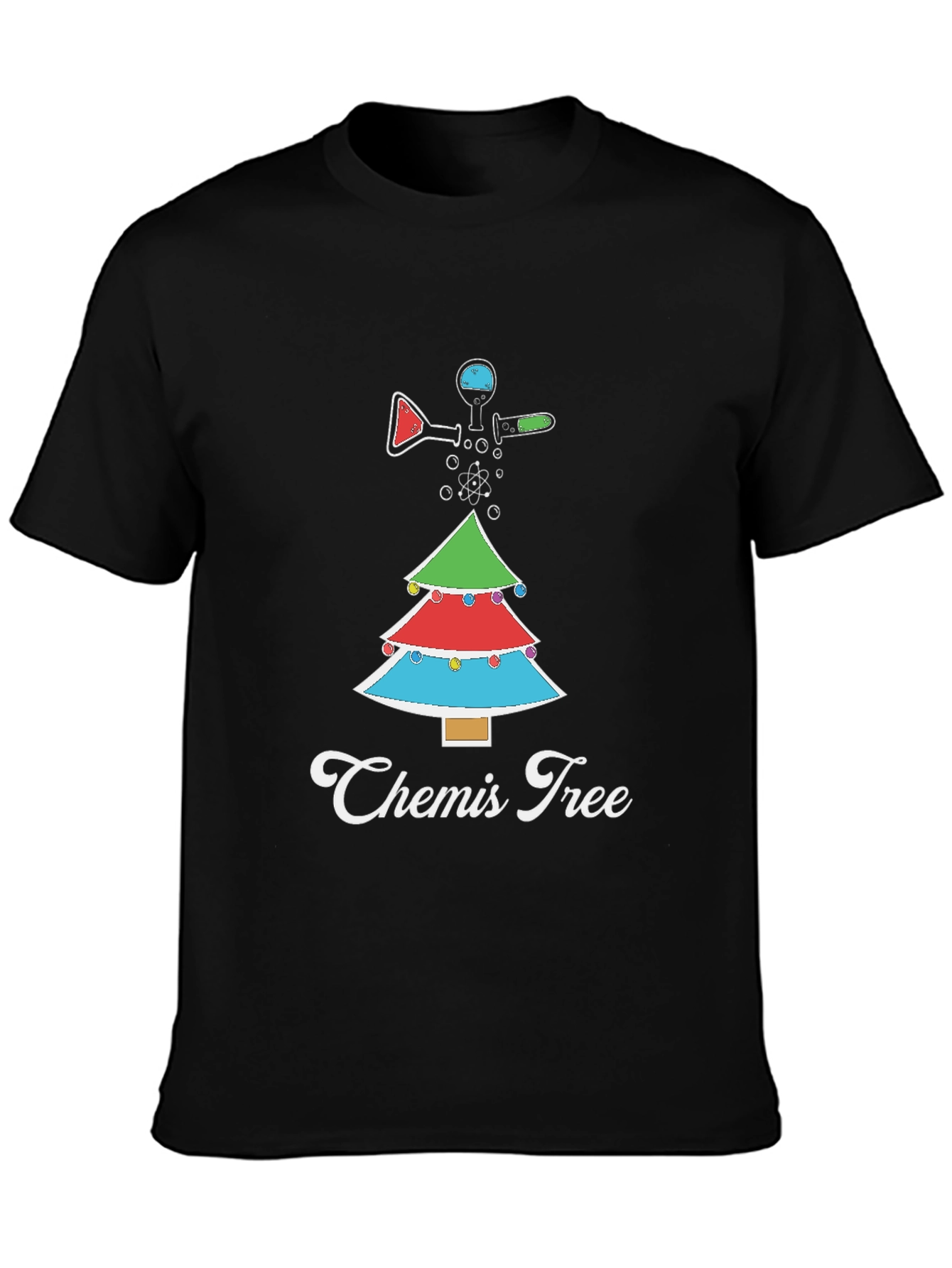 Camiseta Navideña Química Chemis Tree