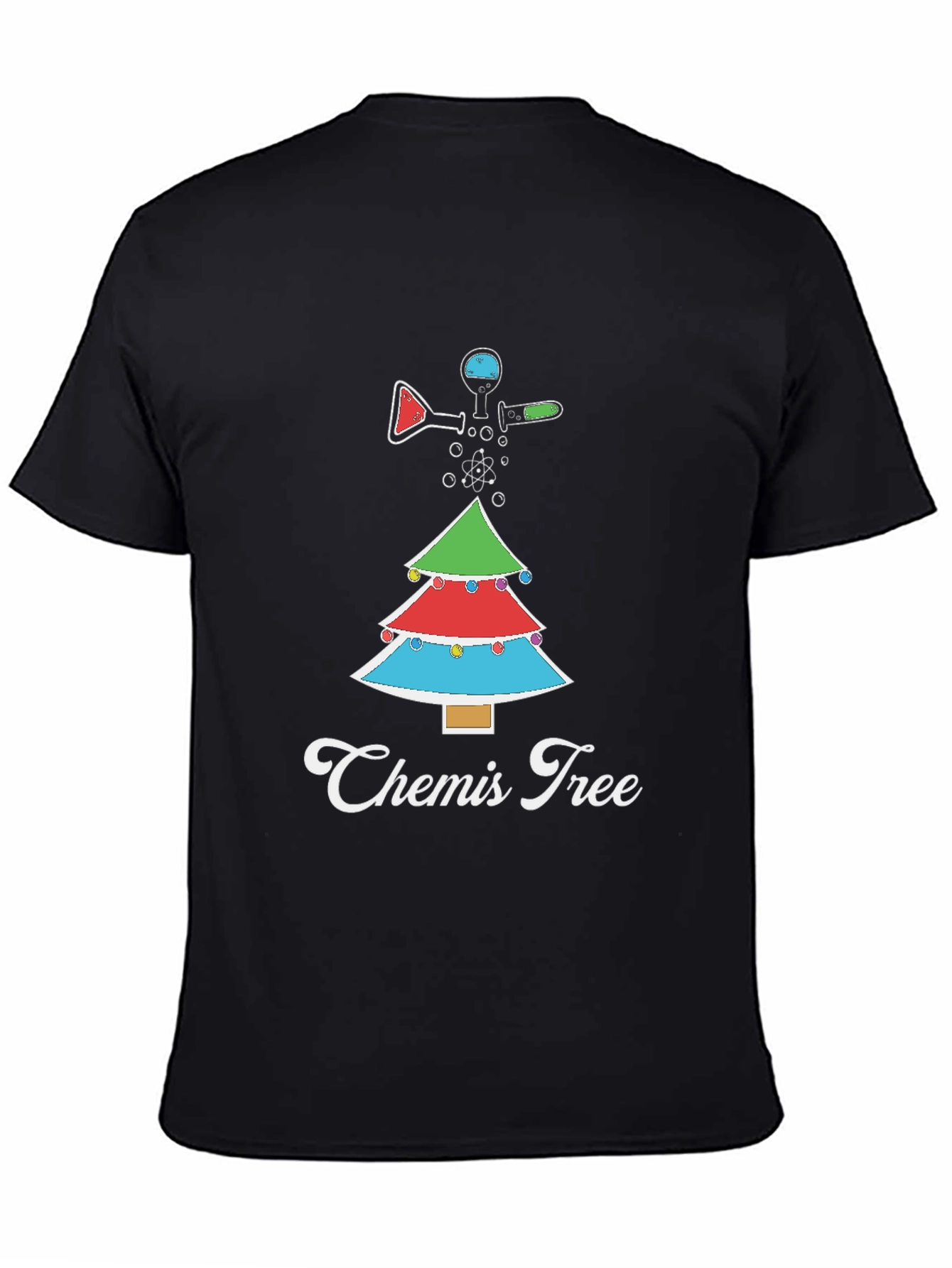 Camiseta Navideña Química Chemis Tree