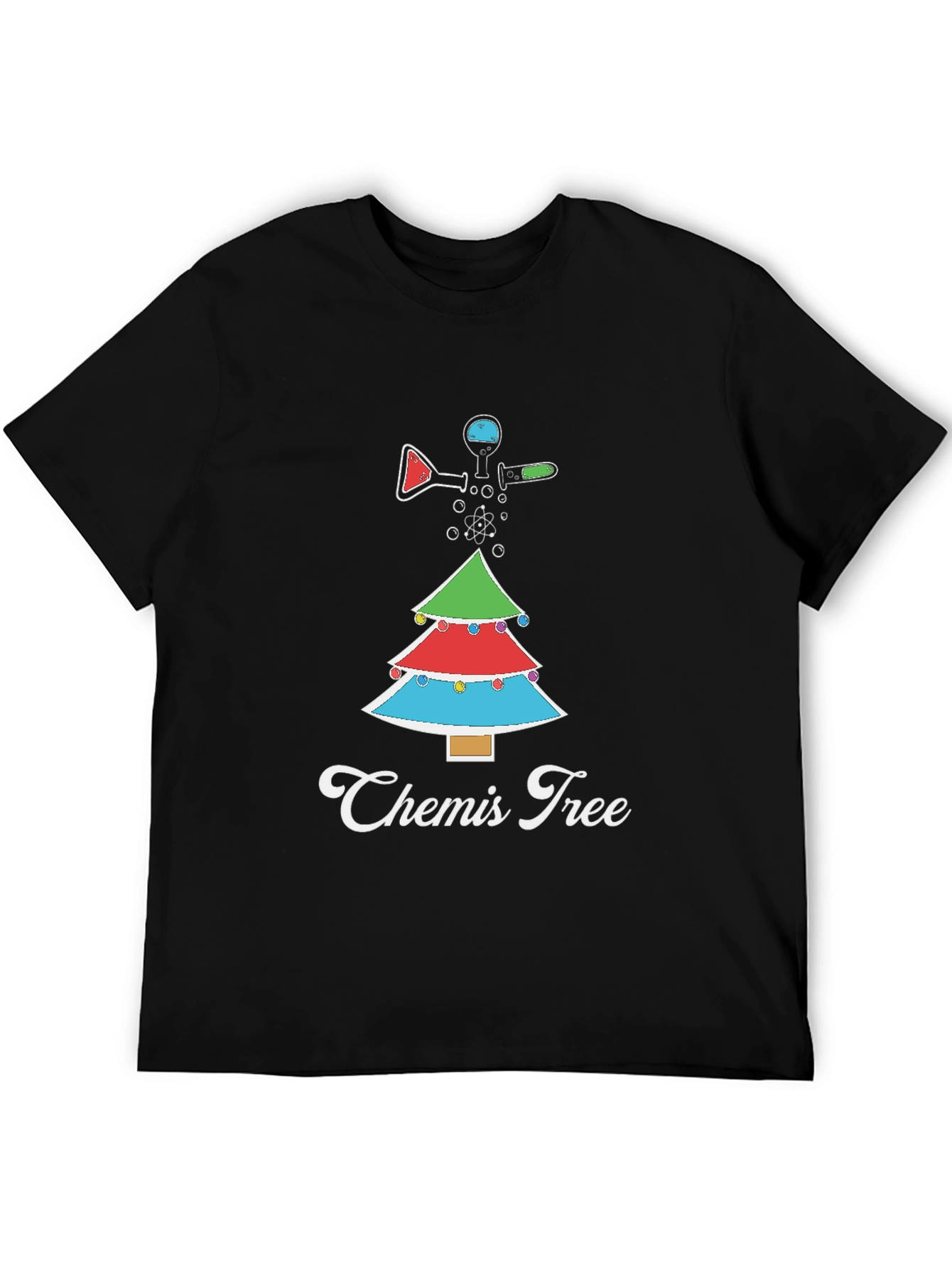 Camiseta Navideña Química Chemis Tree