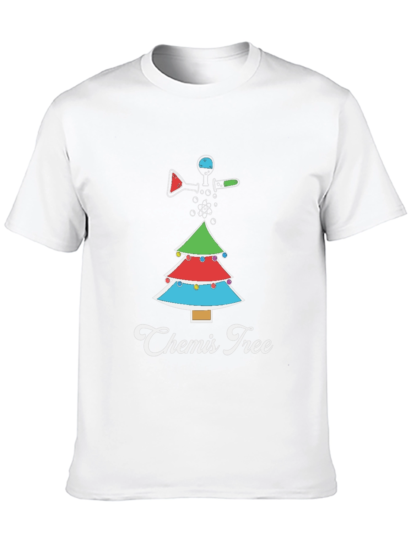 Camiseta Navideña Química Chemis Tree
