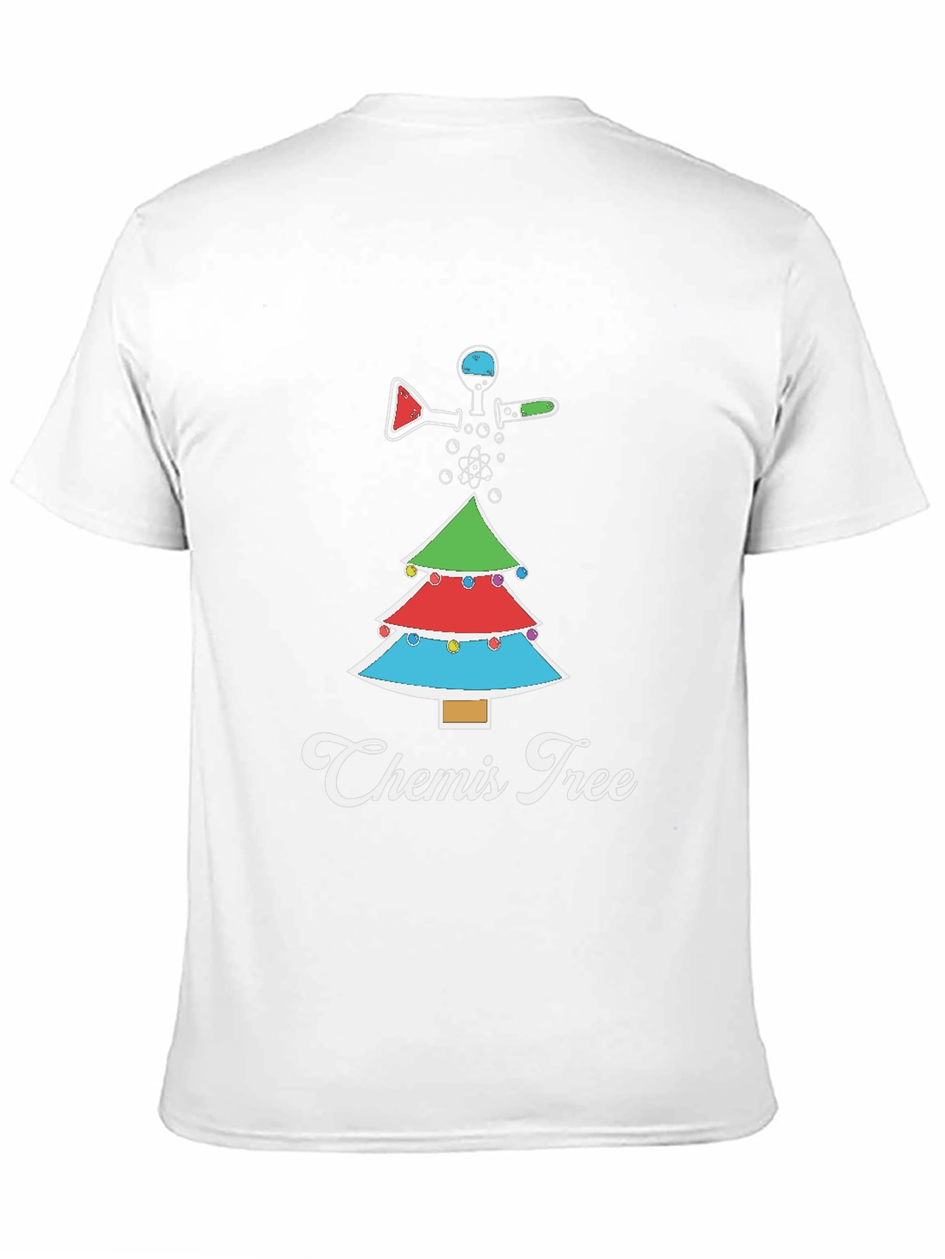 Camiseta Navideña Química Chemis Tree