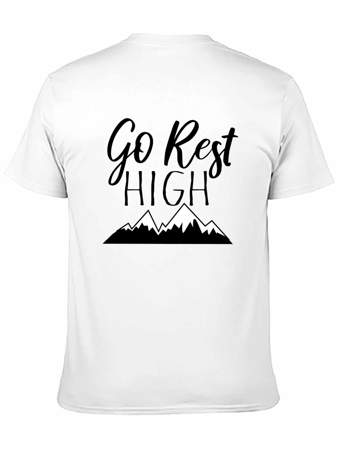 Camiseta Negra: Go Rest High - Montañas
