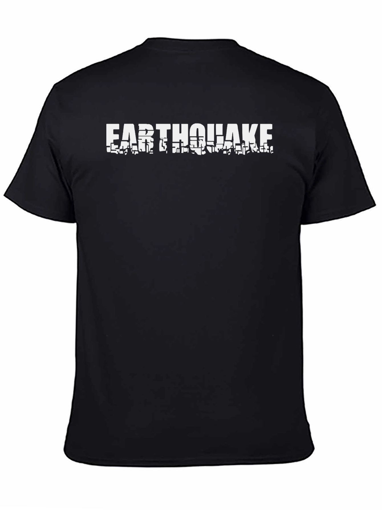 Camiseta Negra Earthquake para Hombre