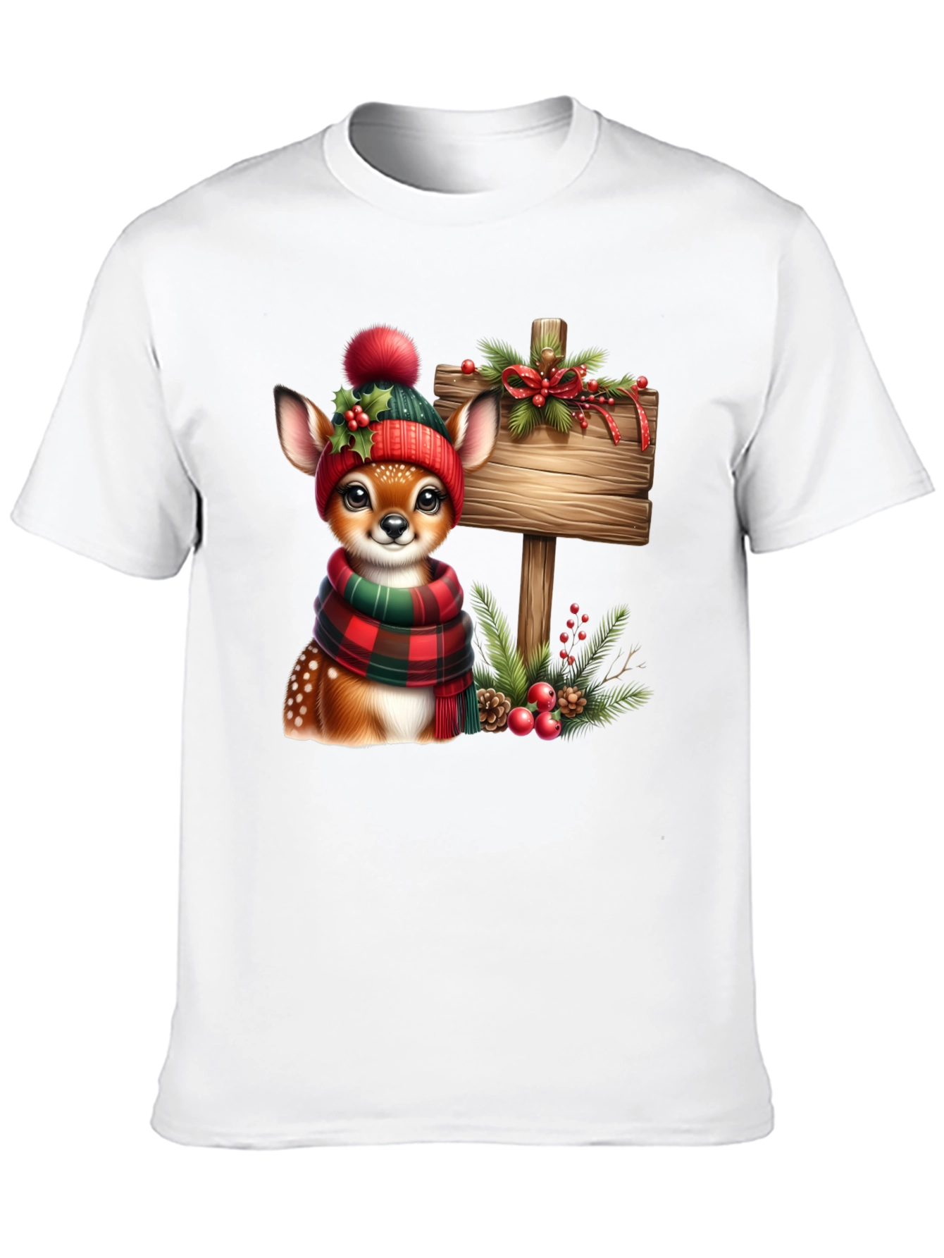 Camiseta Ciervo Navideño