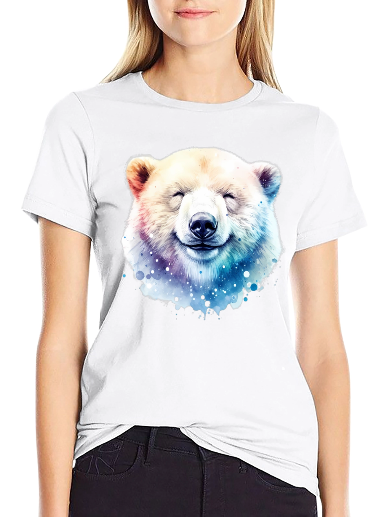 Camiseta Oso Polar Sonriente - Diseño Único