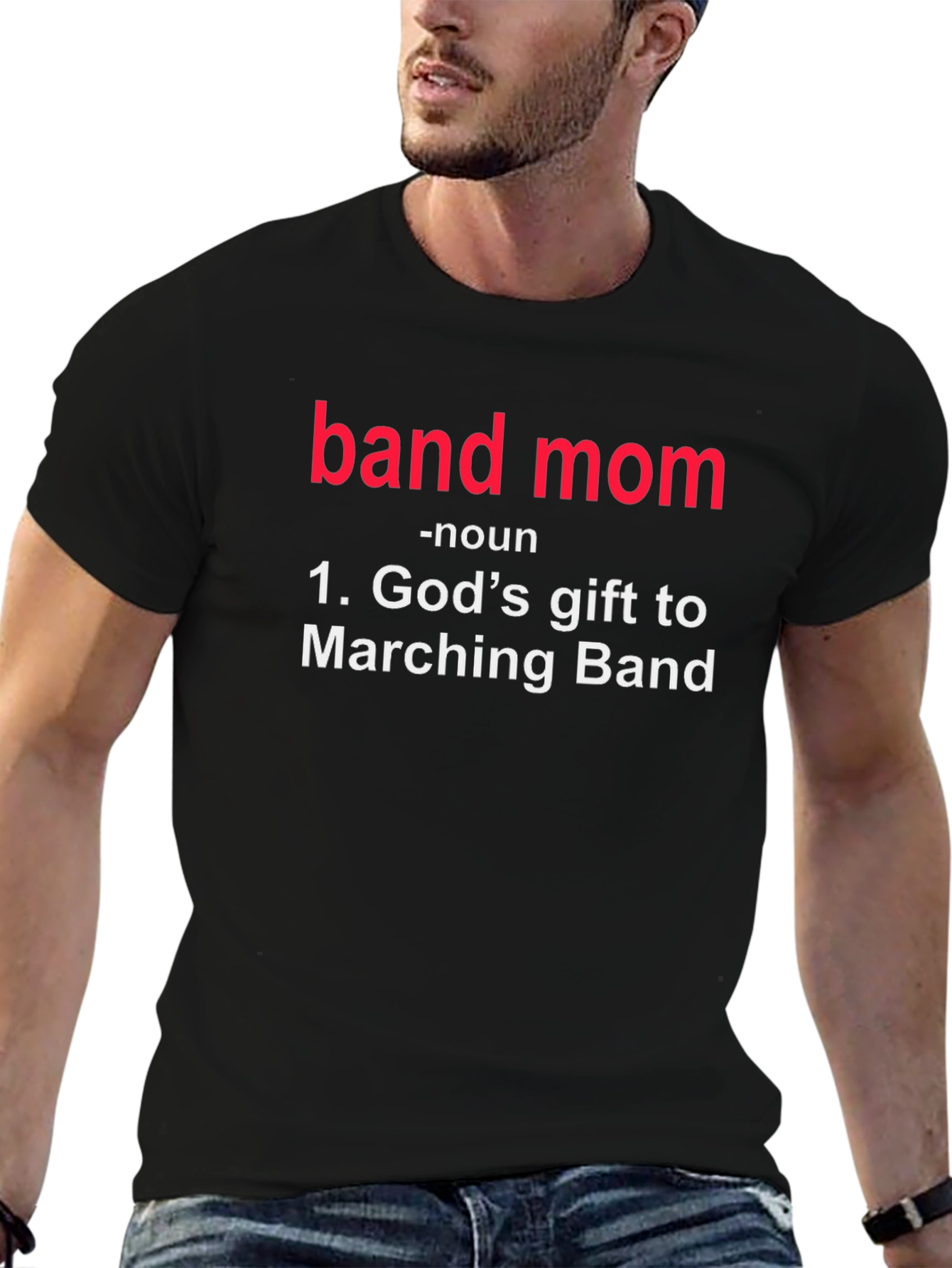 Camiseta Negra Band Mom - Regalo Ideal
