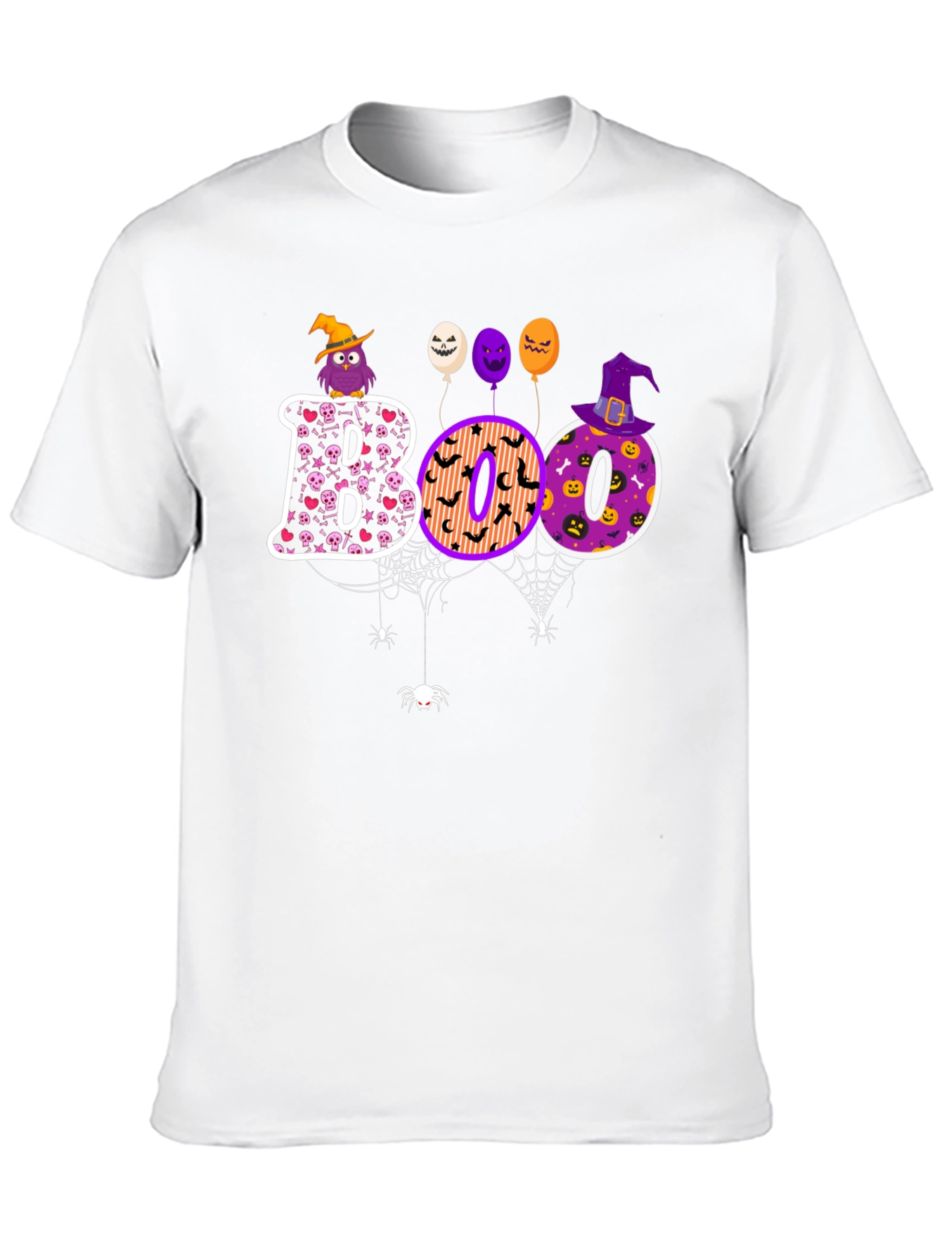 Camiseta Halloween BOO Diseño Festivo