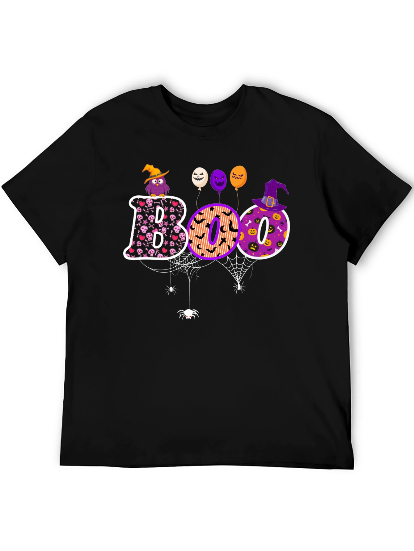 Camiseta Halloween BOO Diseño Festivo