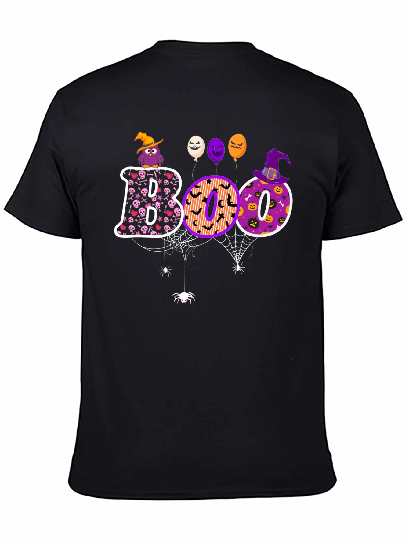 Camiseta Halloween BOO Diseño Festivo