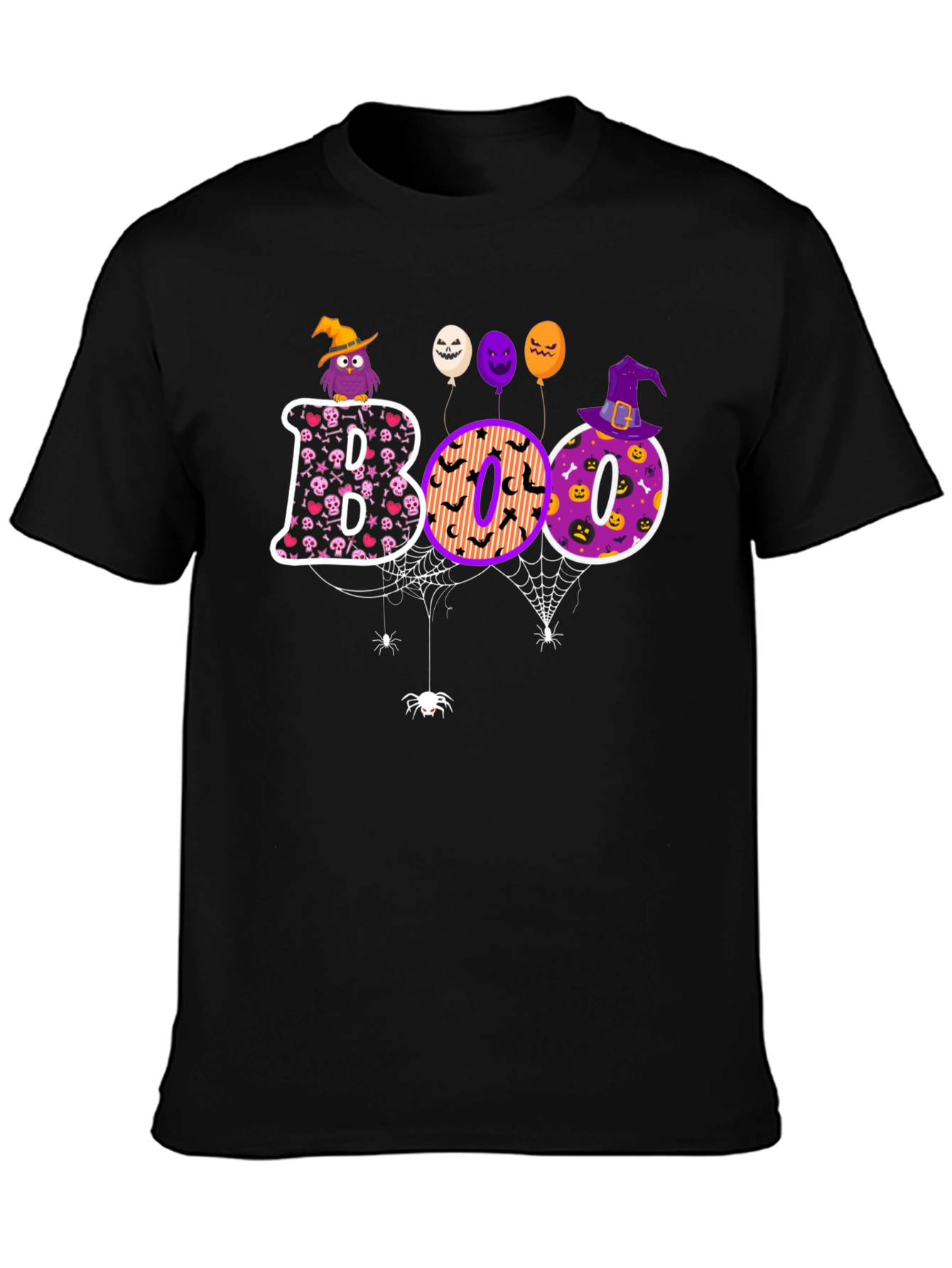 Camiseta Halloween BOO Diseño Festivo