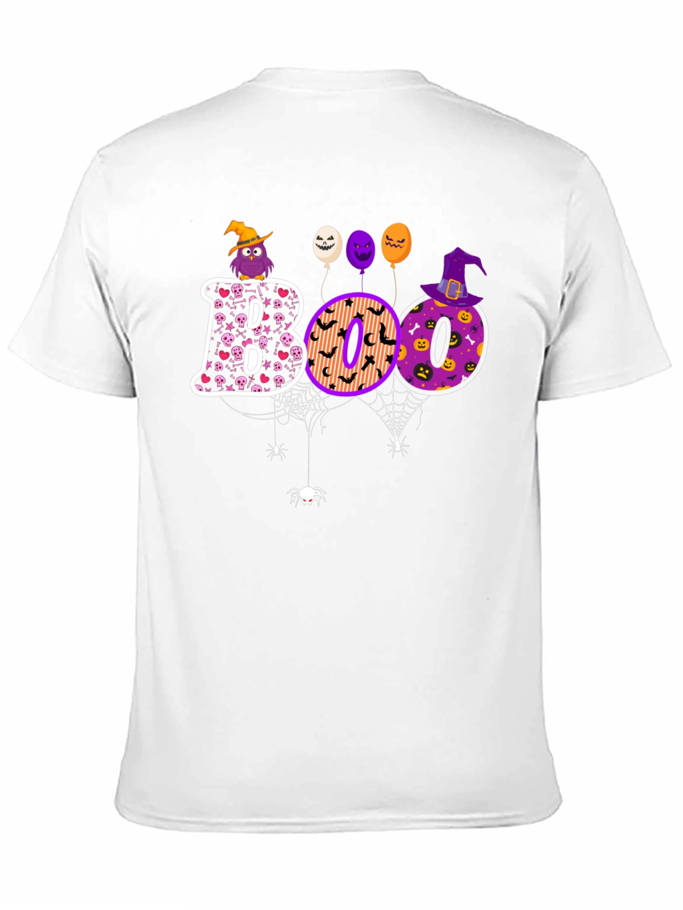 Camiseta Halloween BOO Diseño Festivo
