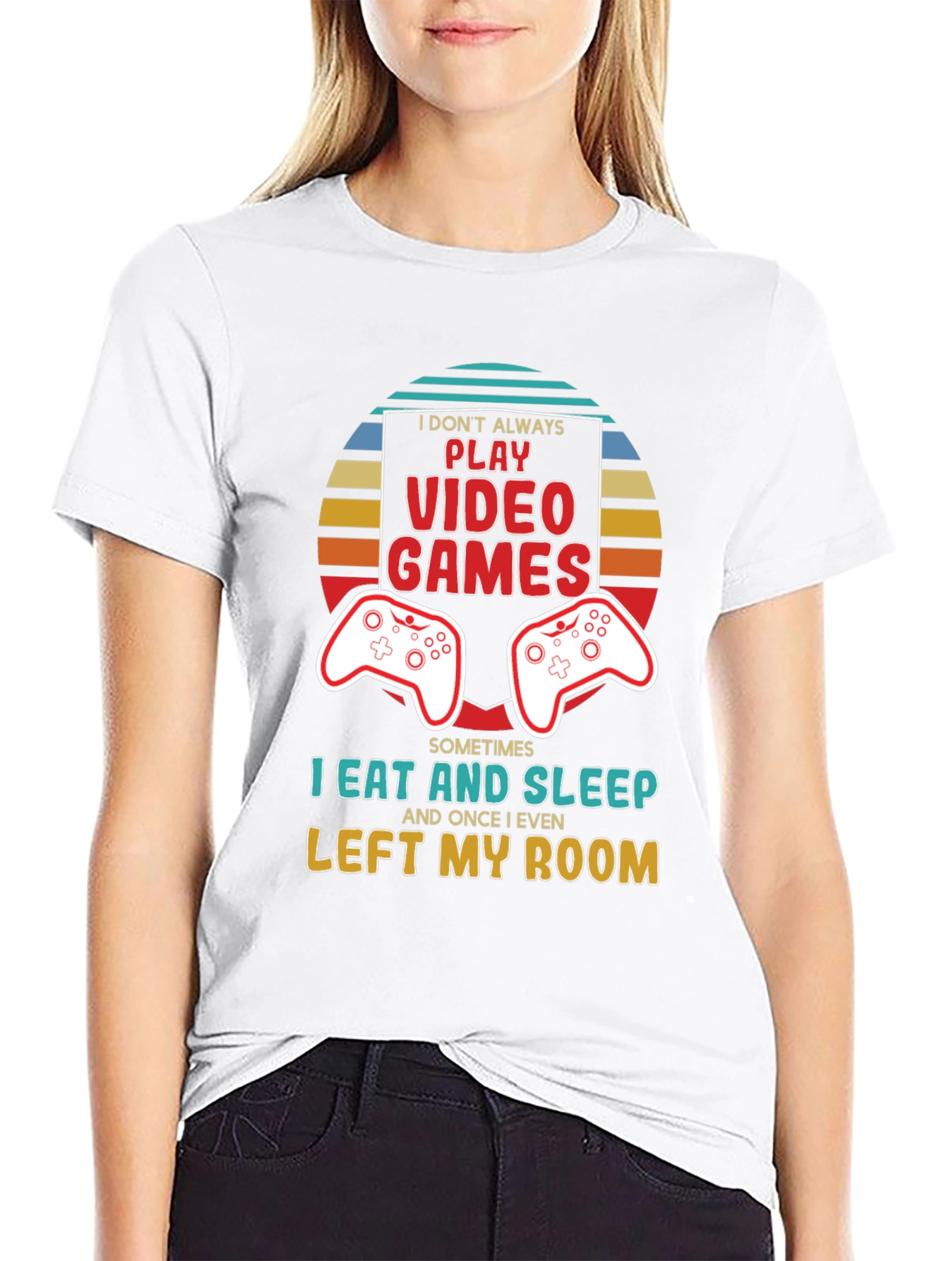 Gamer T-Shirt - Eat Sleep Leave Room