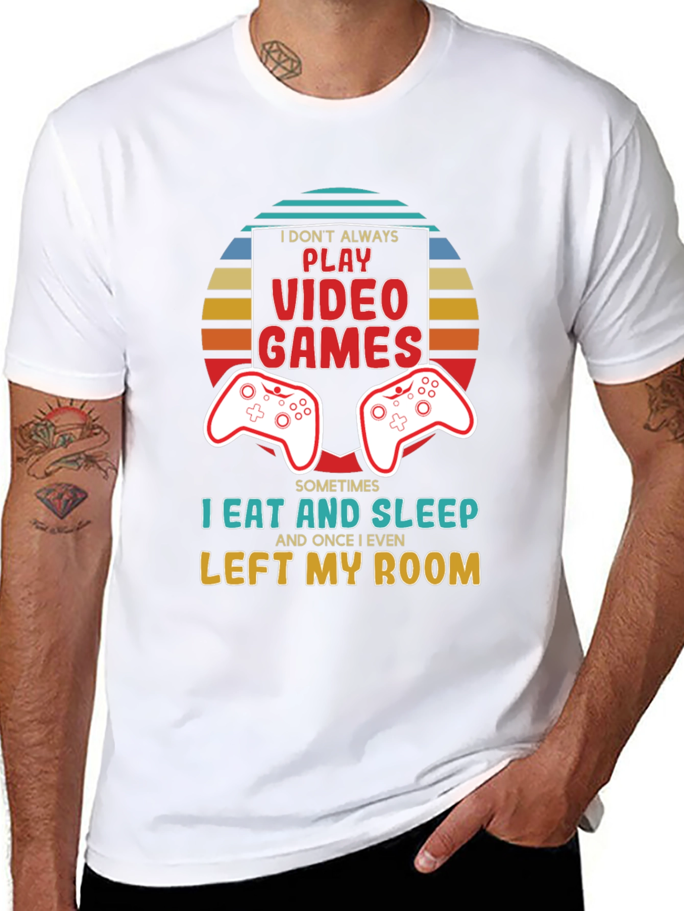 Gamer T-Shirt - Eat Sleep Leave Room