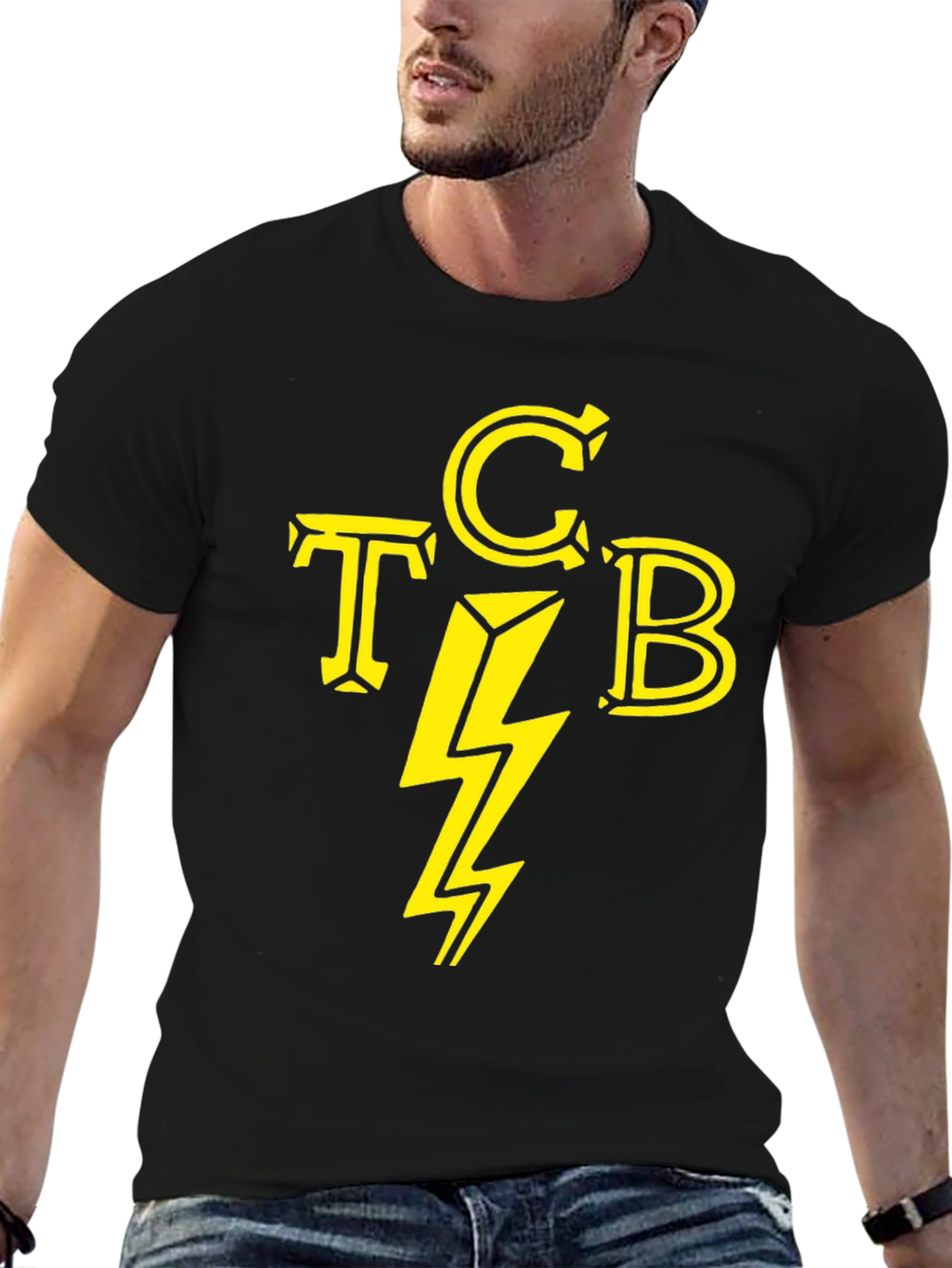 Camiseta TCB con Rayo Amarillo