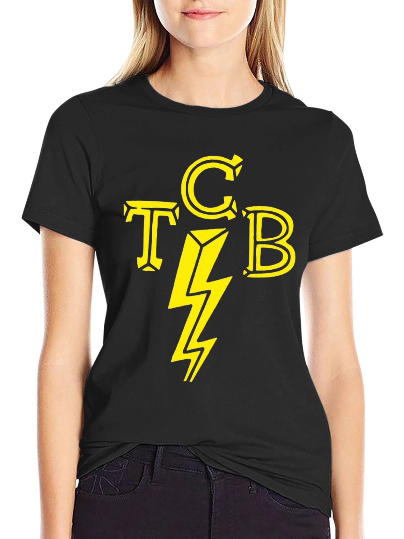 Camiseta TCB con Rayo Amarillo