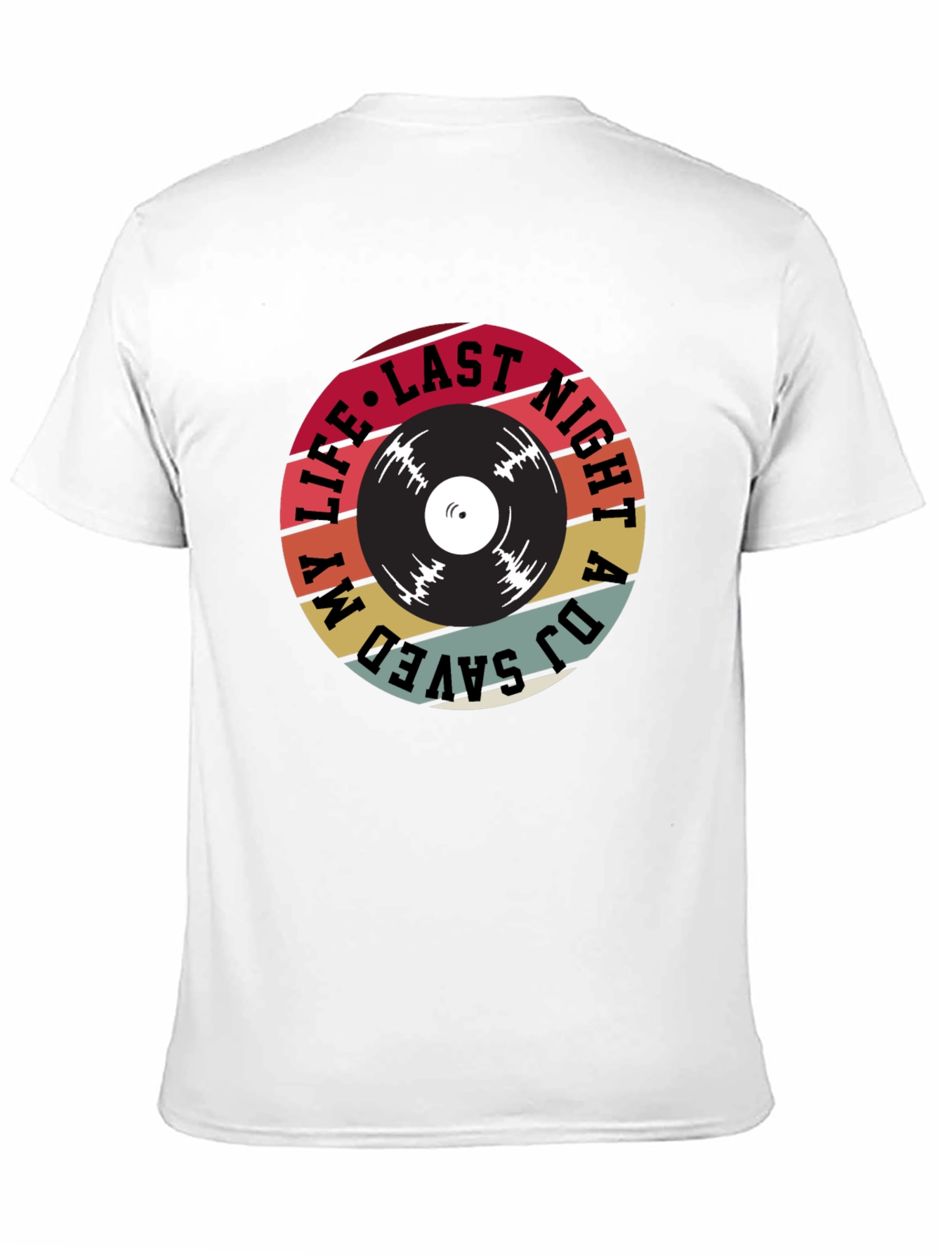 Camiseta Negra DJ Saved My Life