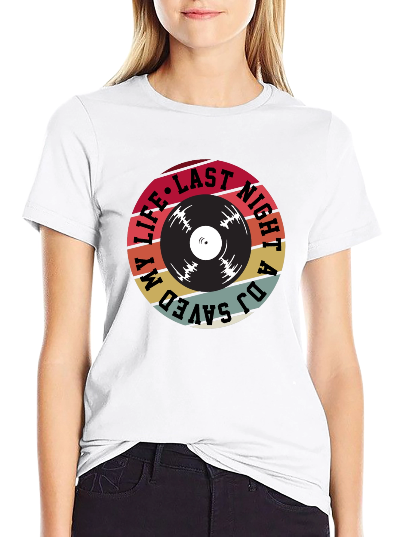 Camiseta Negra DJ Saved My Life