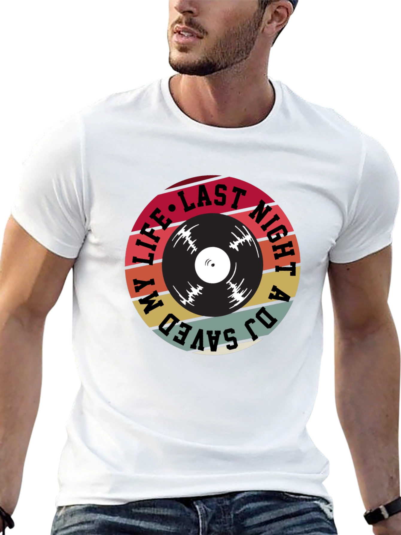 Camiseta Negra DJ Saved My Life