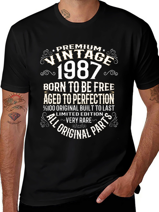 Camiseta Vintage 1987: Nacido Libre Envejecido a la Perfección