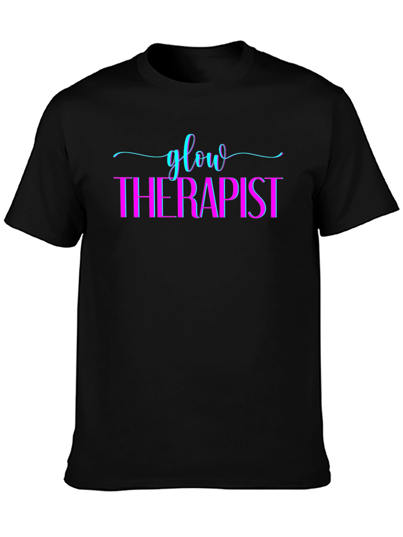 Camiseta Glow Therapist Negra para Hombre