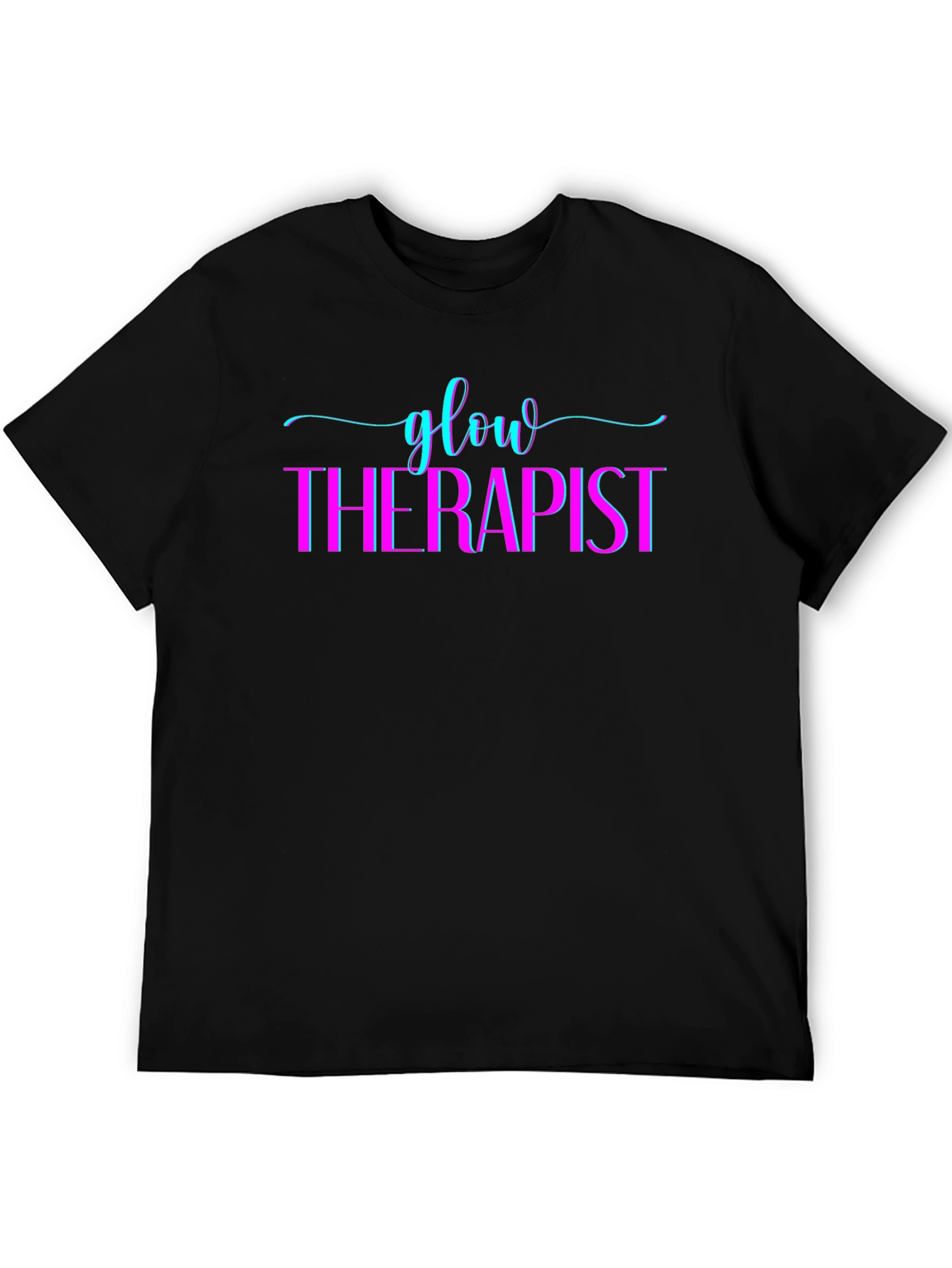 Camiseta Glow Therapist Negra para Hombre