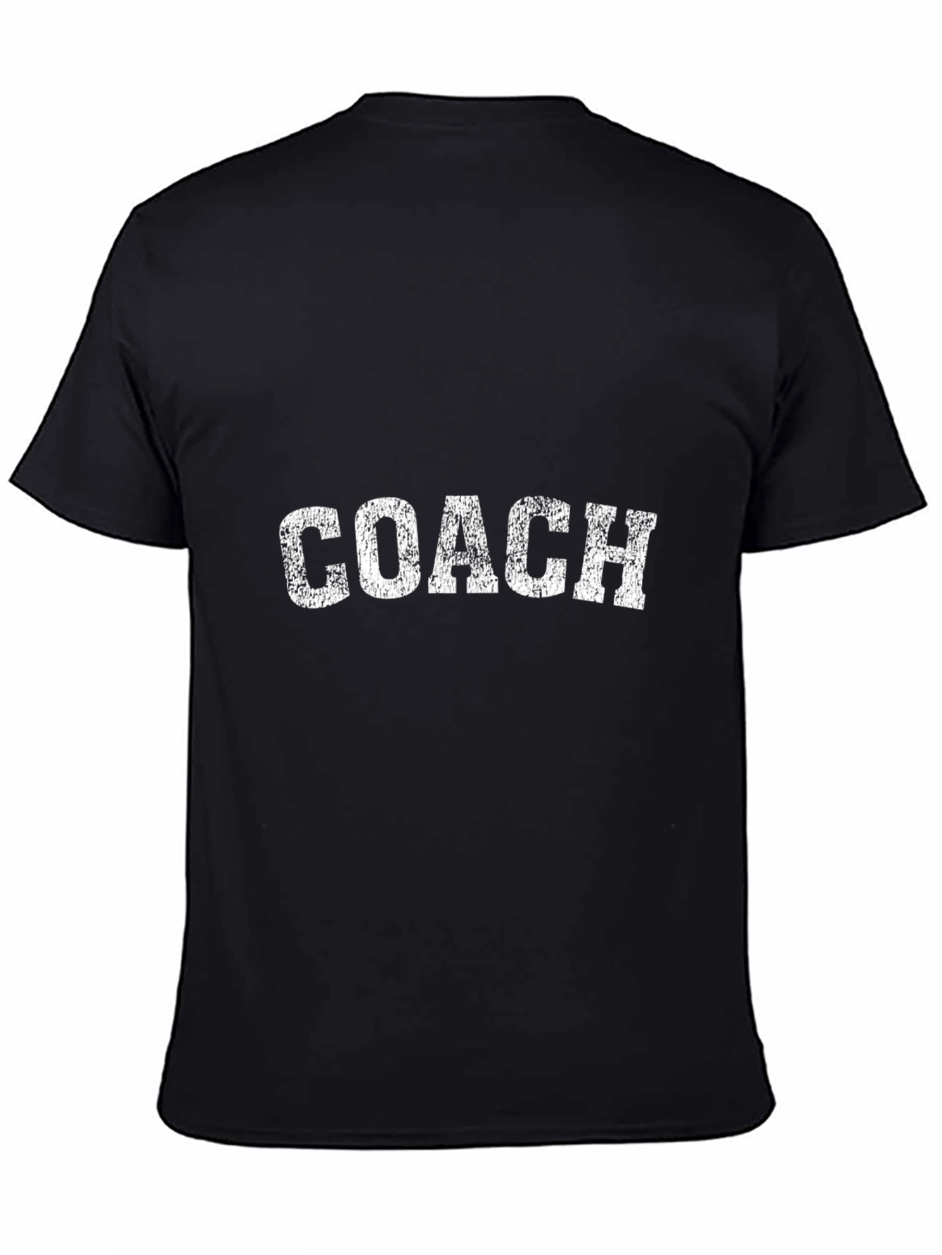 Camiseta Negra Coach Estilo Retro