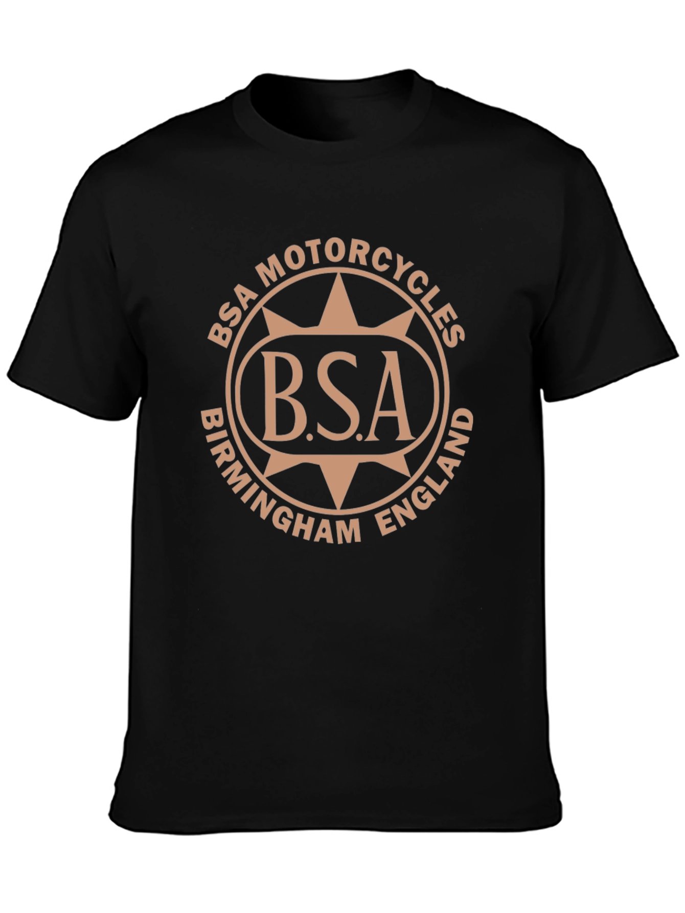 Camiseta BSA Motorcycles Birmingham England Negra