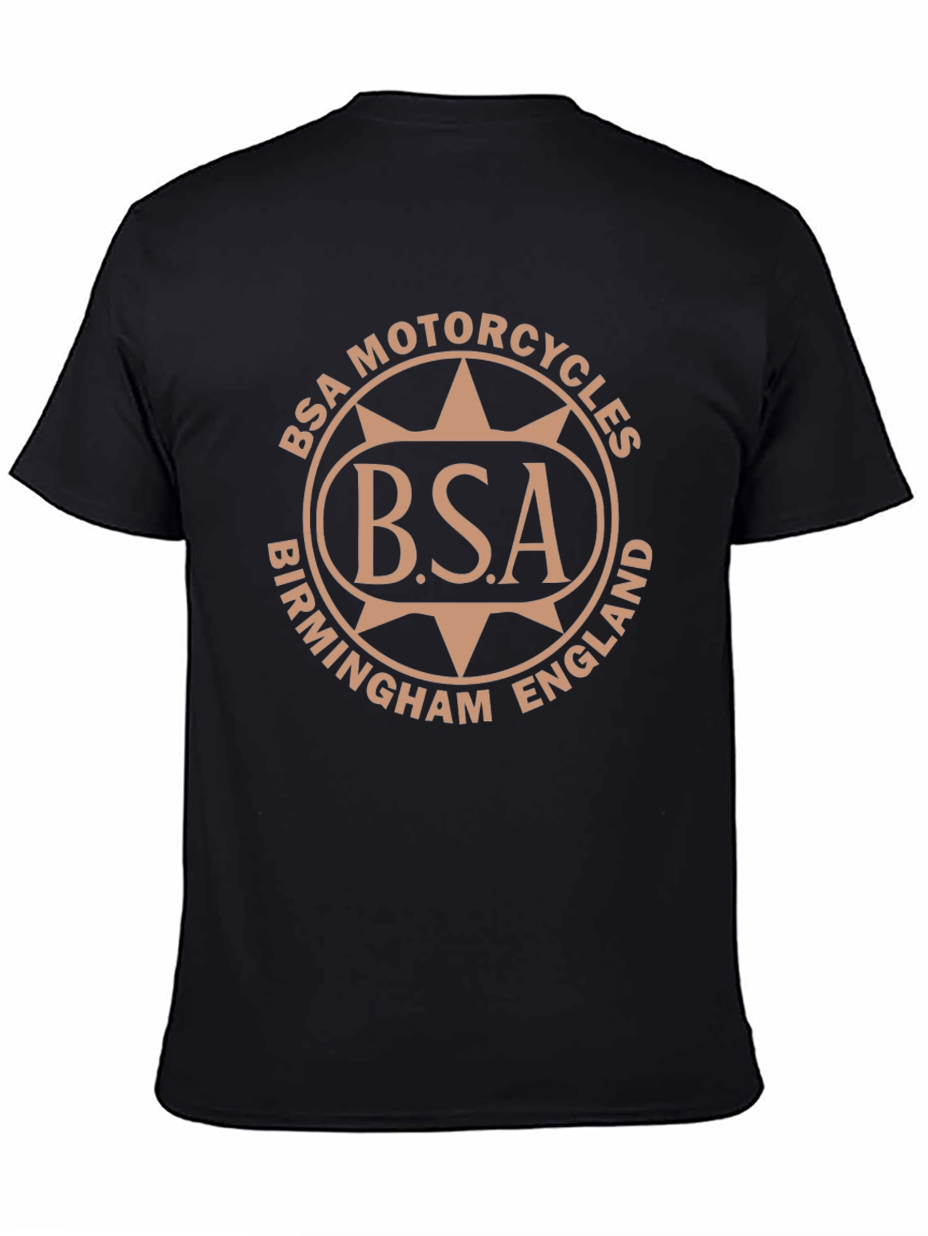 Camiseta BSA Motorcycles Birmingham England Negra
