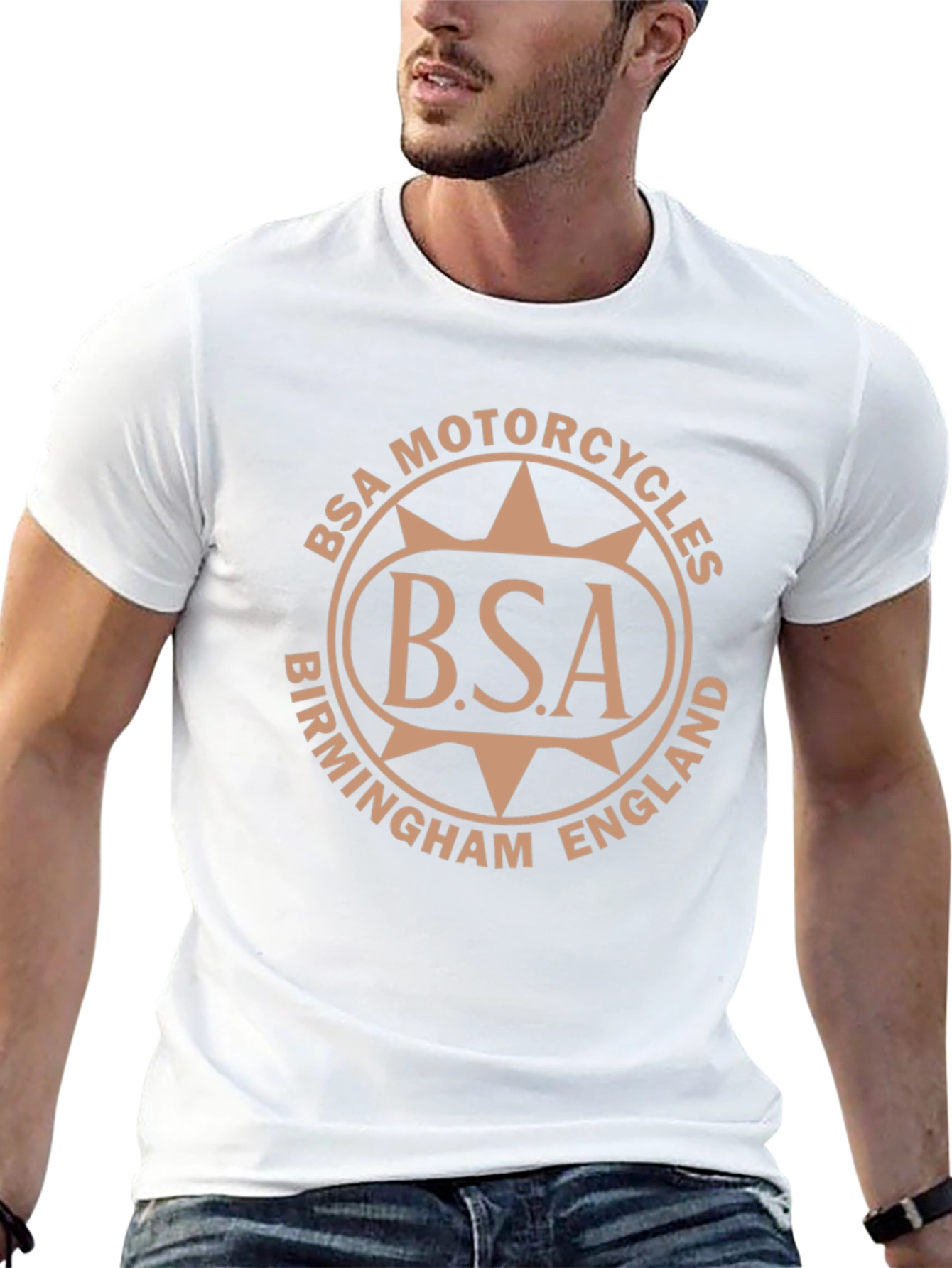 Camiseta BSA Motorcycles Birmingham England Negra