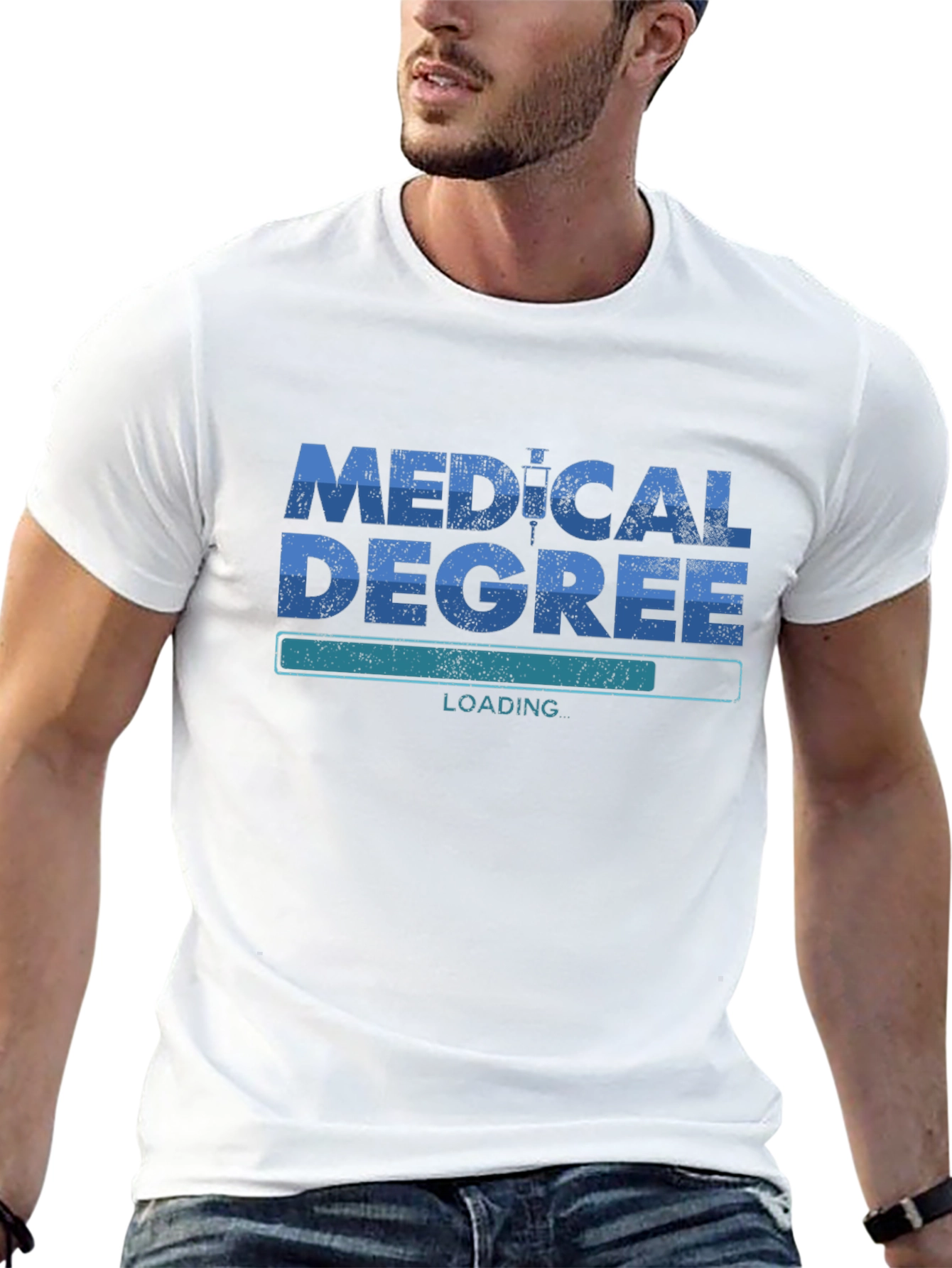 Camiseta Médica Medical Degree Loading - Estilo Casual