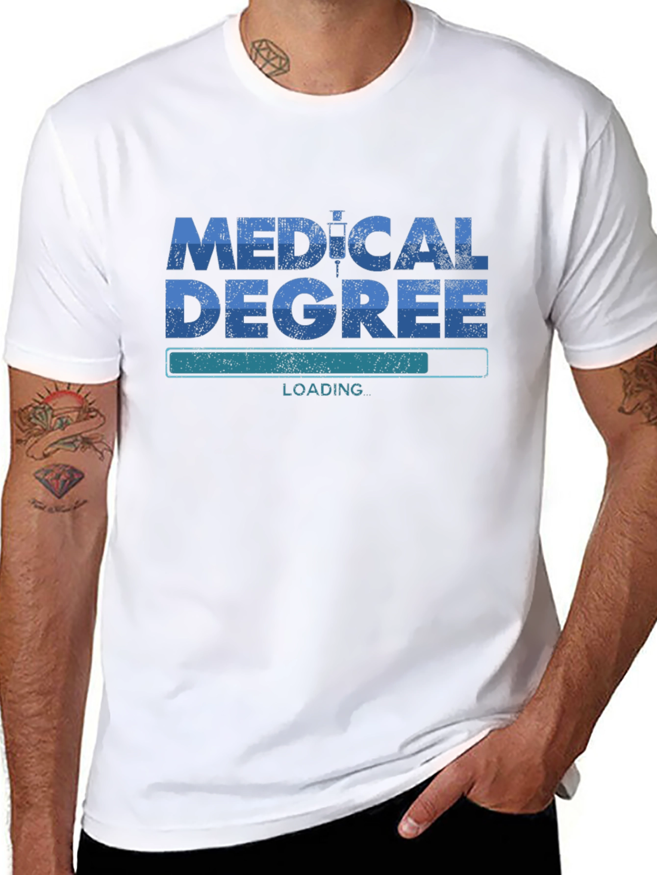 Camiseta Médica Medical Degree Loading - Estilo Casual