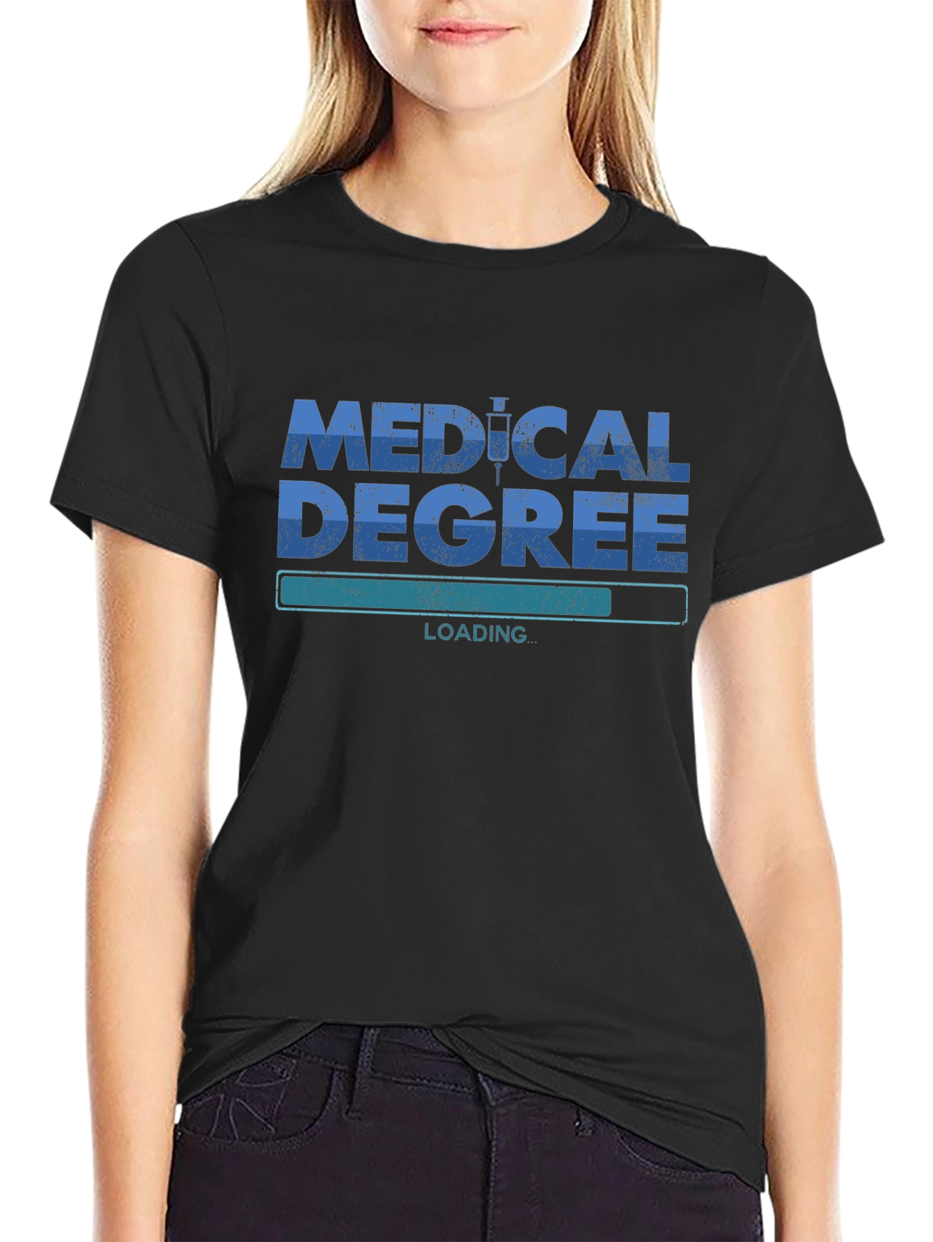 Camiseta Médica Medical Degree Loading - Estilo Casual